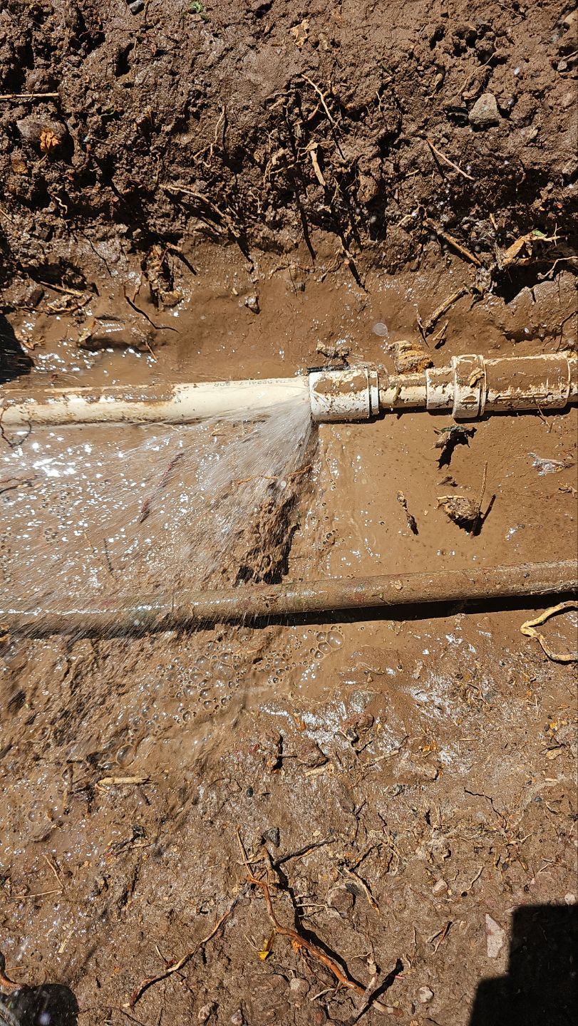 Irrigation Main Line PVC Repair by Iron Mountain Irrigation