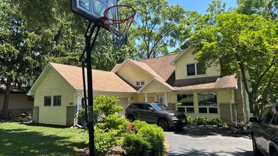 Completed gutter protection installation in Glen Ellyn, IL 60137