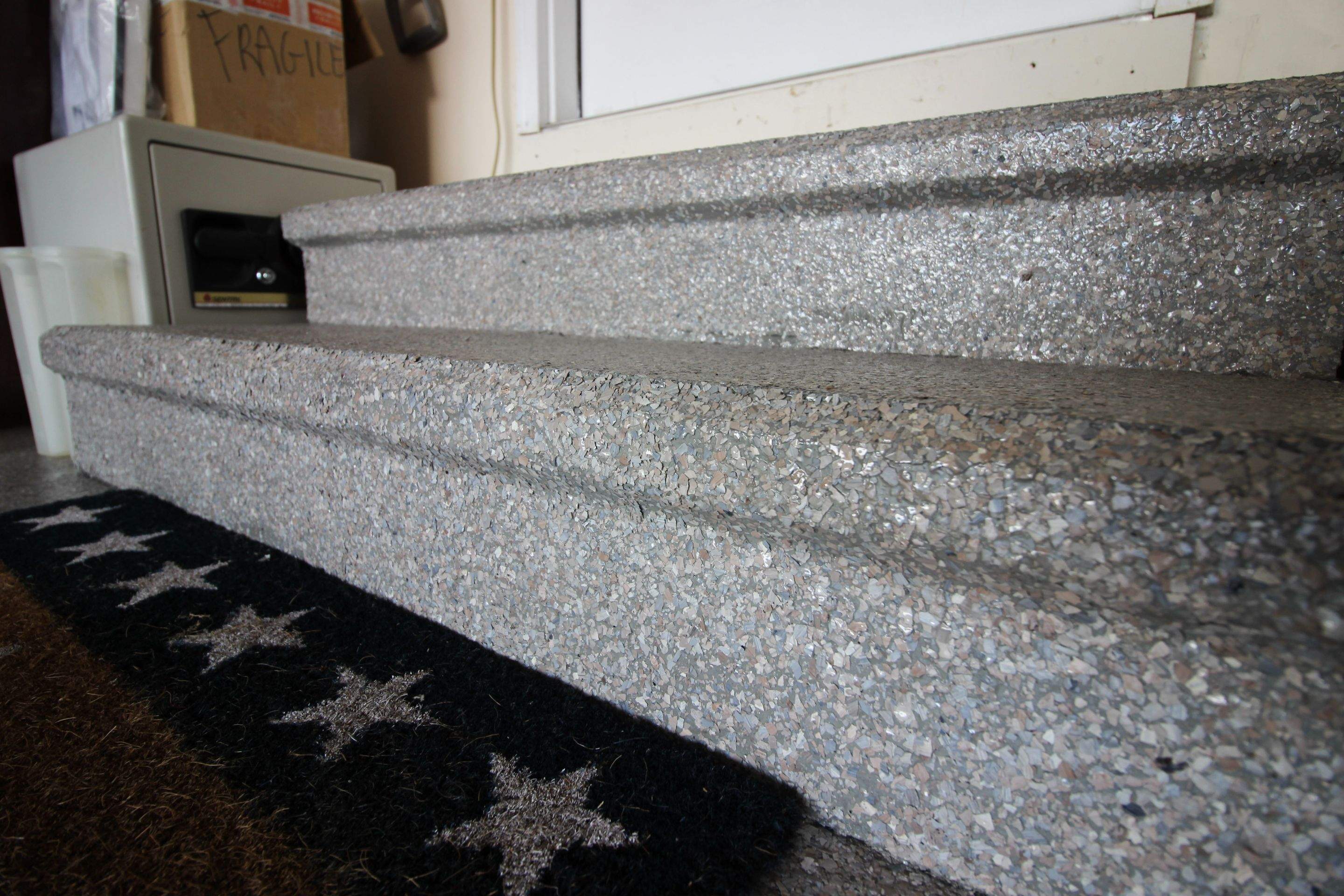 Garage Floor using Fieldstone by Your1DayFloor.com