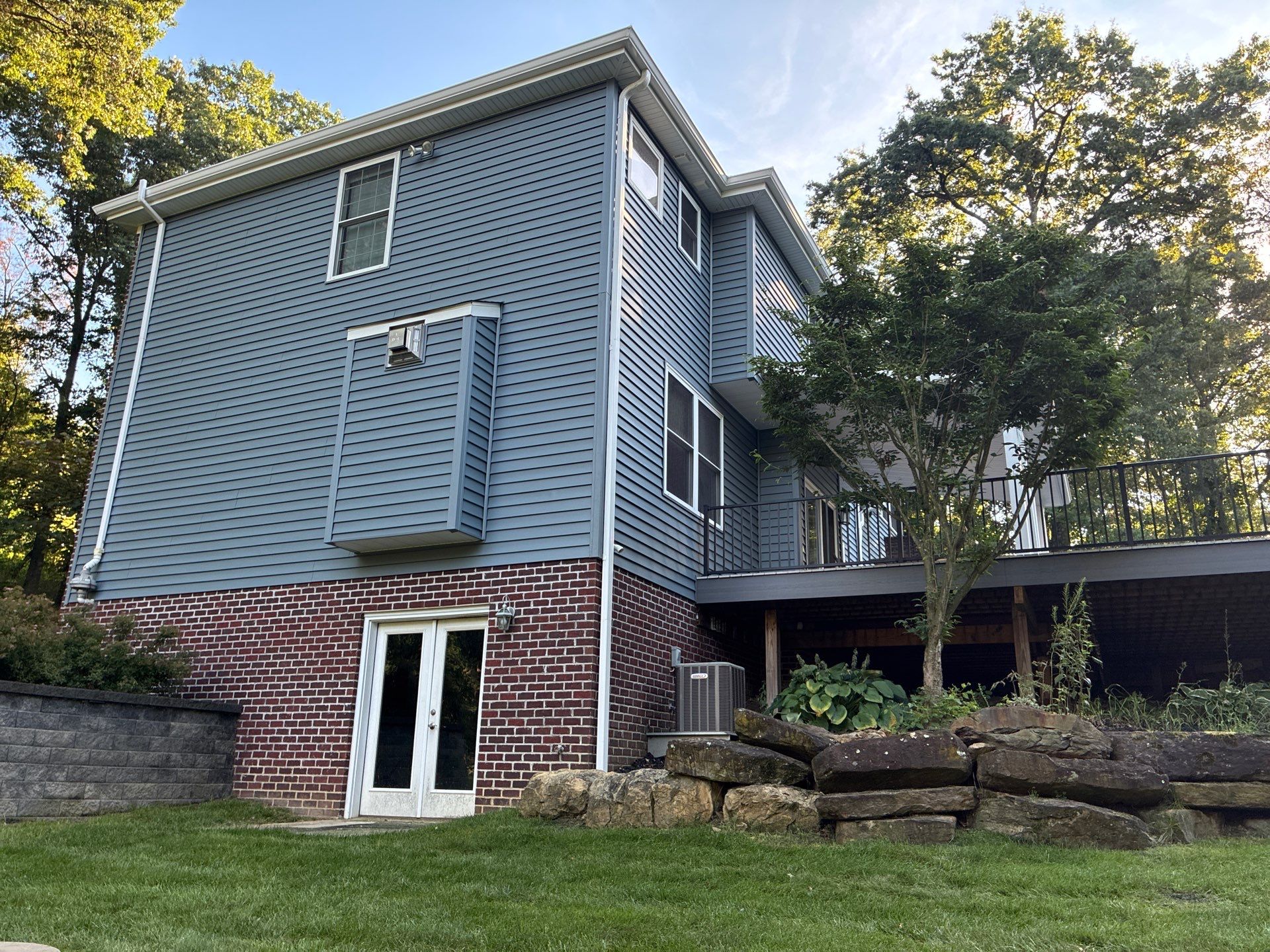 Full House Siding Renovation with English Wedgewood Vinyl in Gibsonia by Ideal Siding Pittsburgh