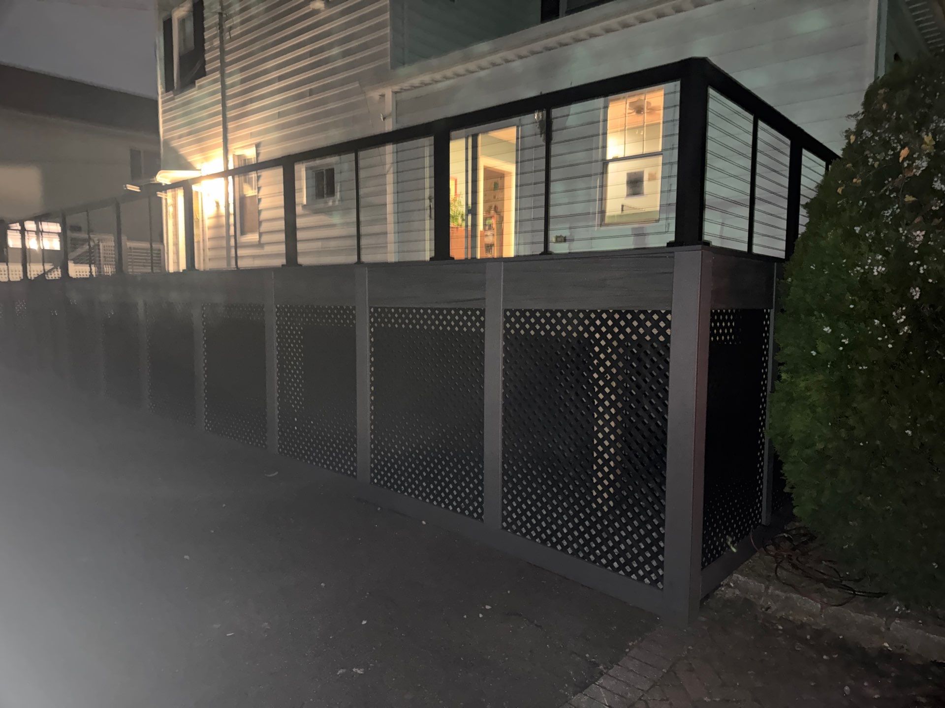 new deck with cable rails in Montclair NJ by deck guardian