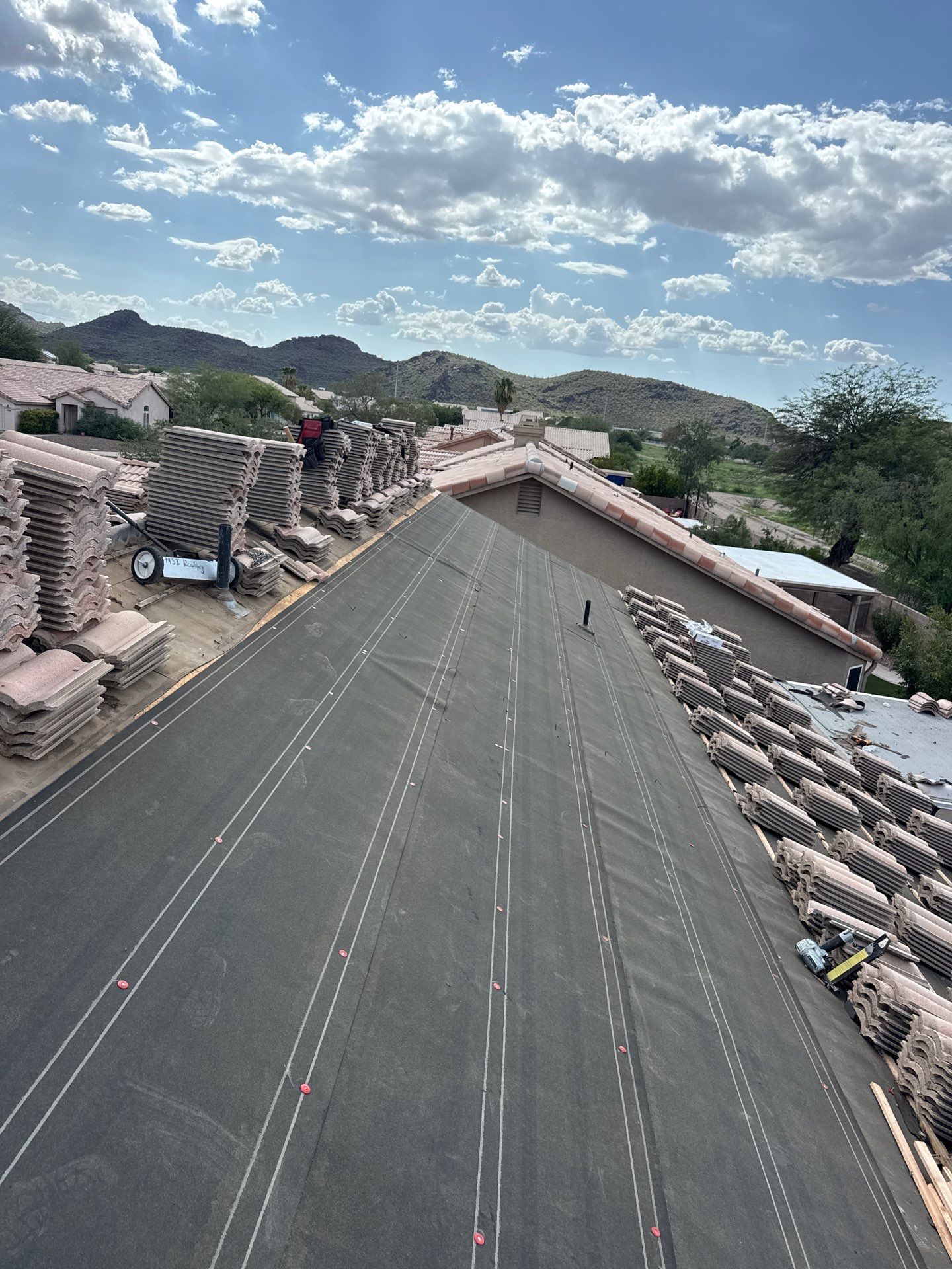 Concrete Tile Roof Repair and Underlayment Replacement in Marana by West Coast Roofing AZ