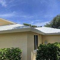 .032 Aluminum 1.5" Mechanical Seam Solar White  by Total Roofing System The Metal Roof Experts