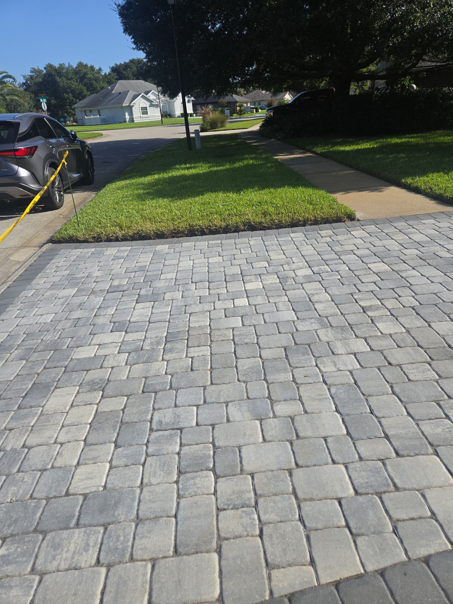 Paver Driveway using Concrete Sealant by DuraSeal