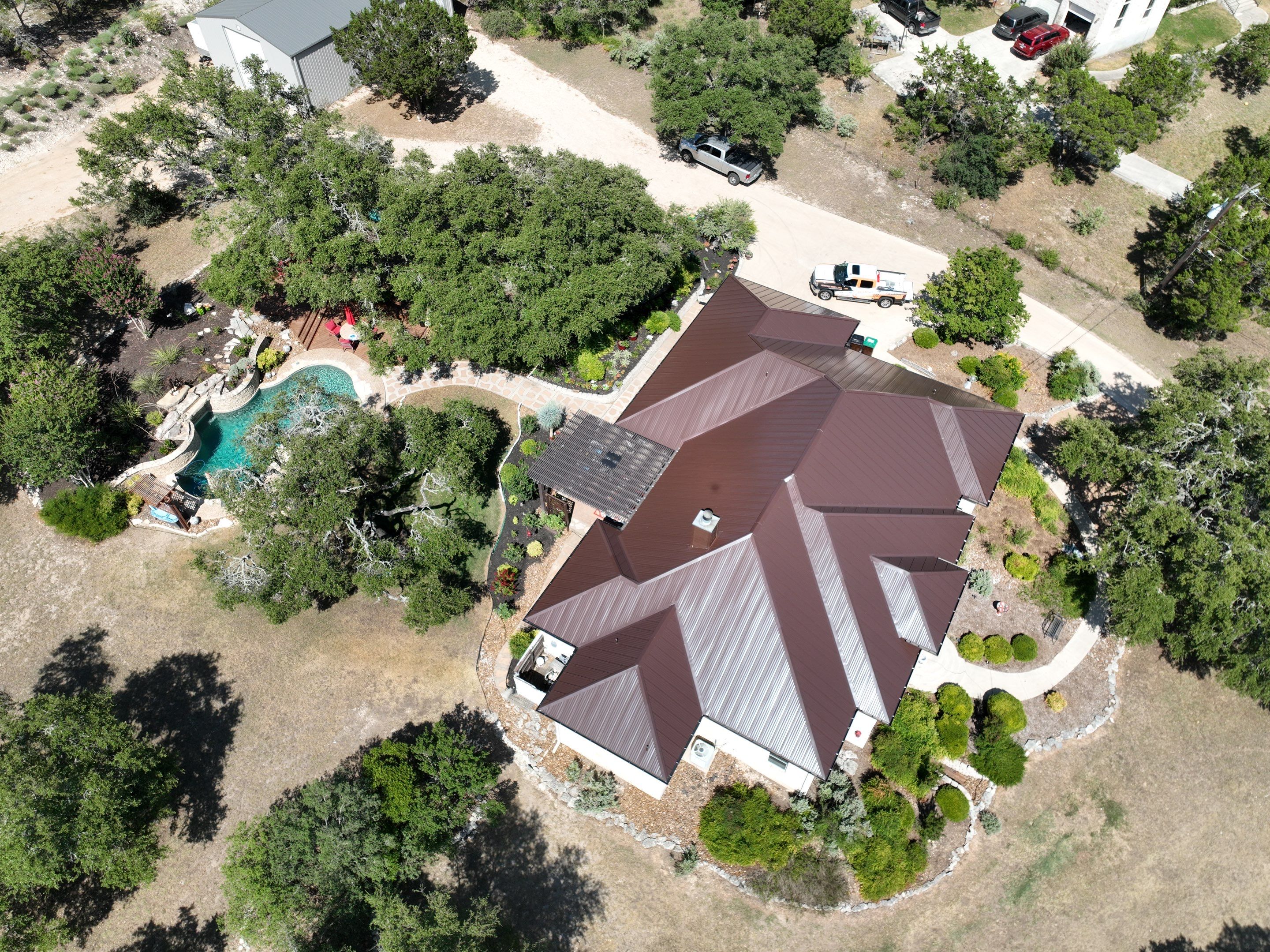 Residential Metal Roof Installation using McElroy Metal by Premier Roofing and Contracting