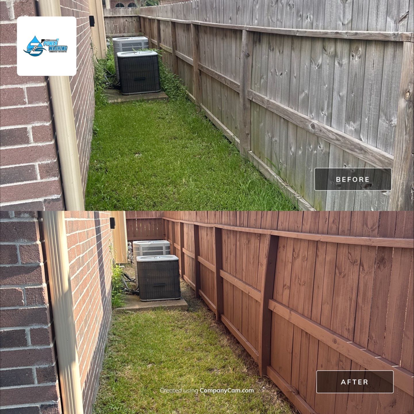 Comprehensive Fence Restoration and Concrete Surface Cleaning in Stafford by Zeal Power Washing