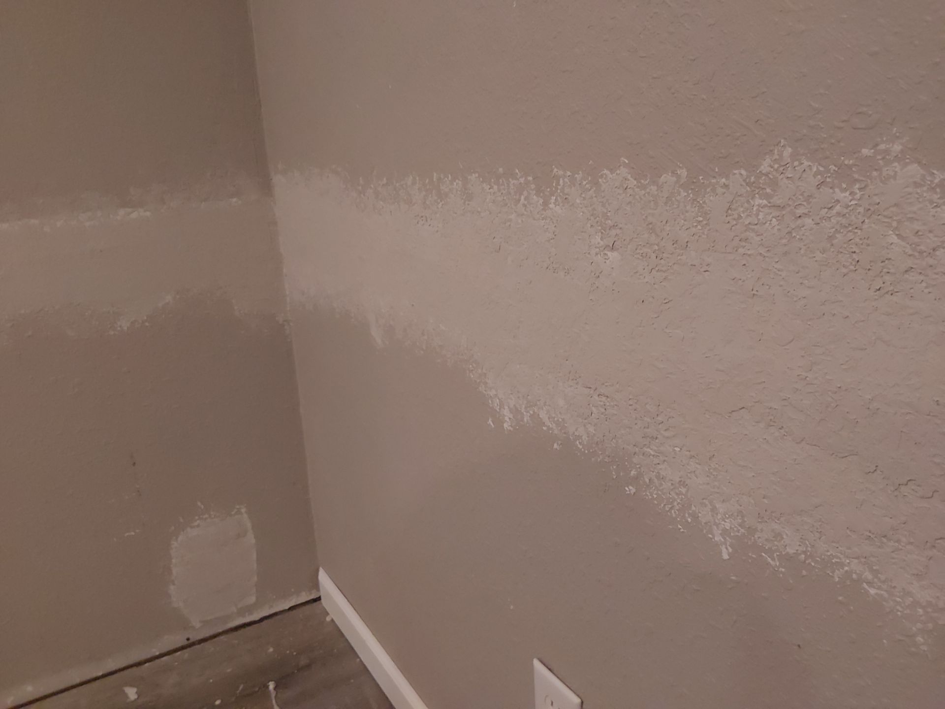 Drywall Repair Above Sliding Door + Seam Repair - Columbia, IL by Legendary Services Company LLC.