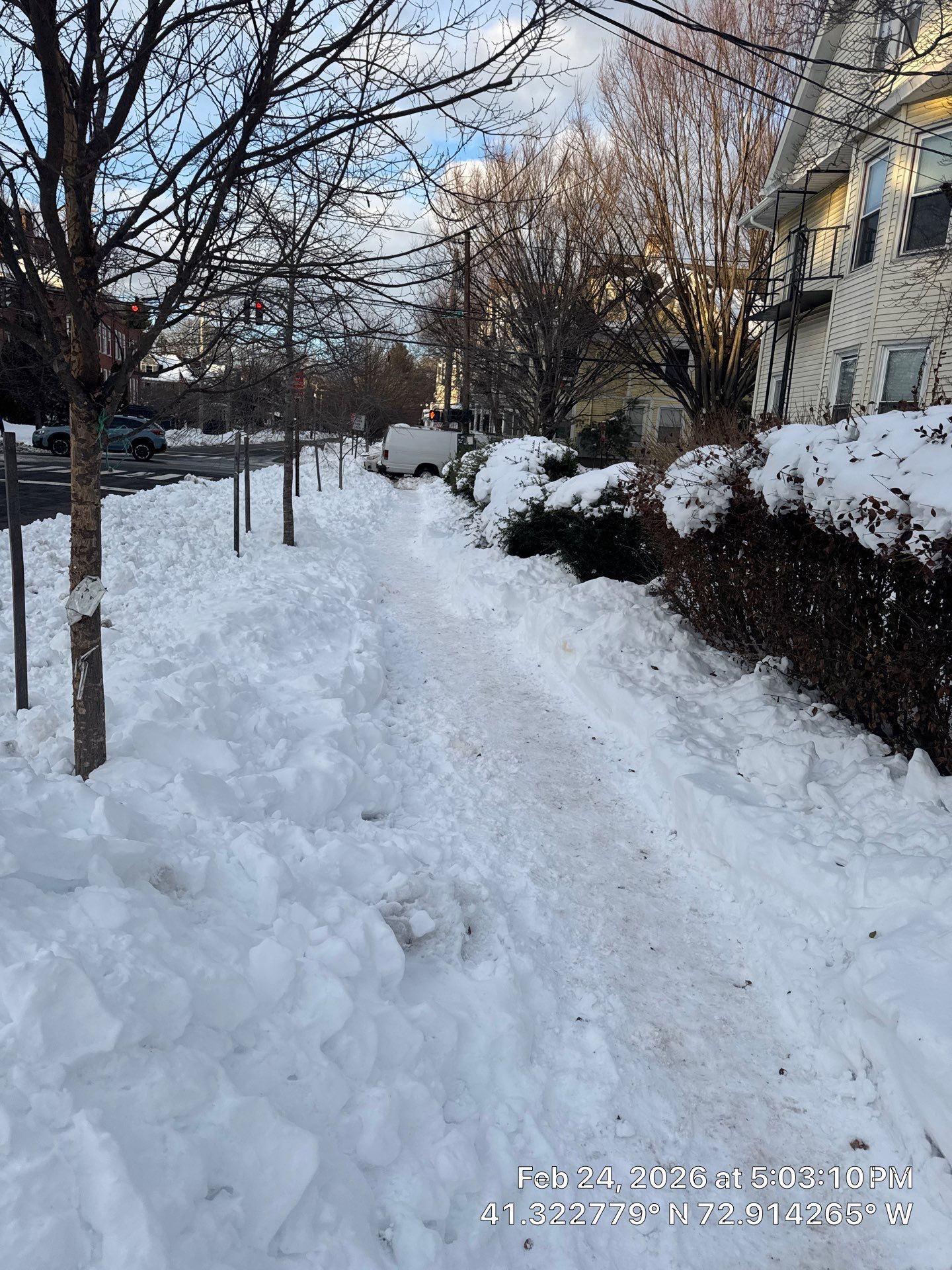 Residential Snow Clearing in New Haven by Diamond Image LLC