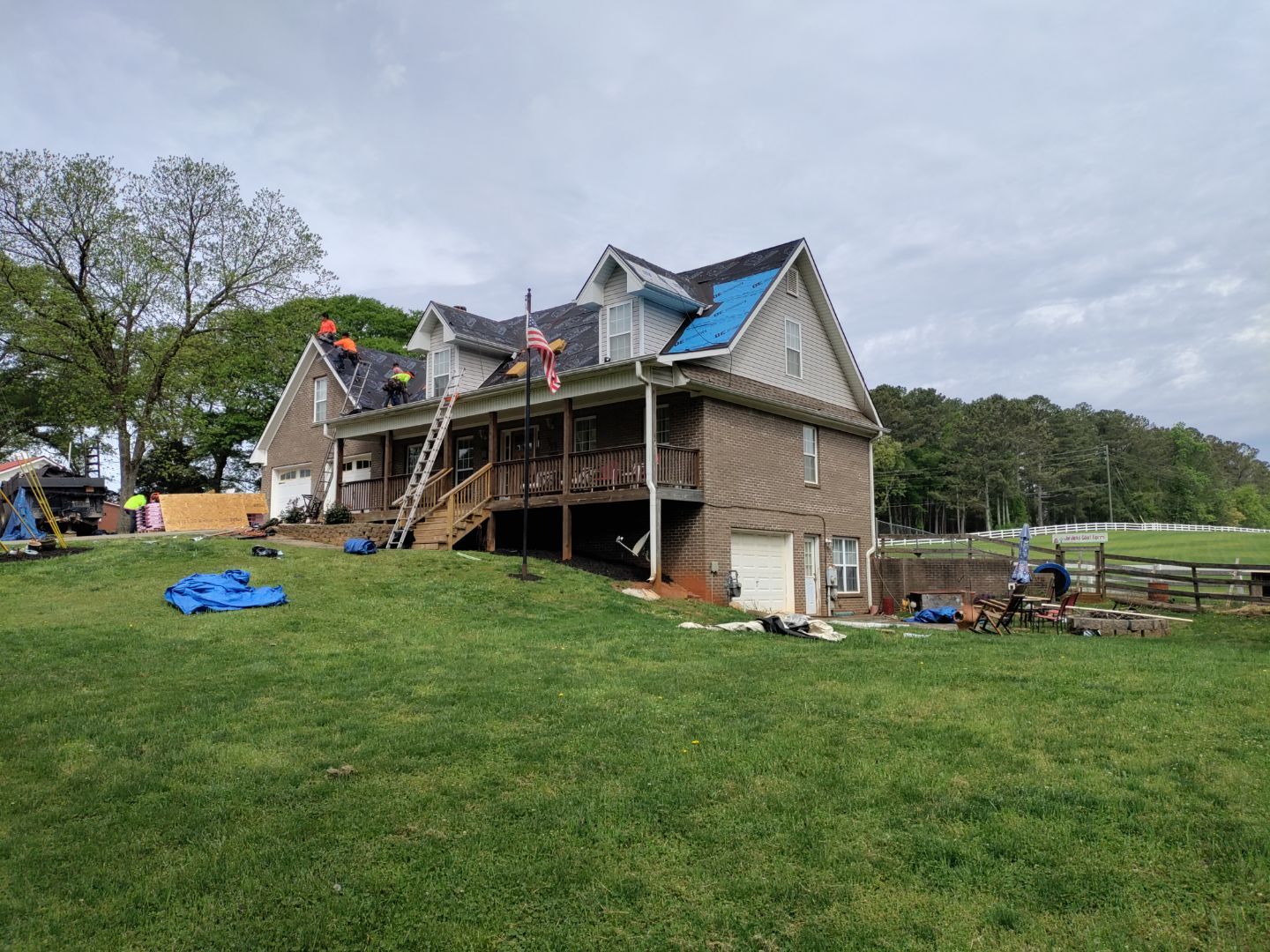 Residential Roofing Installation using Owens Corning by Inspector Roofing and Restoration