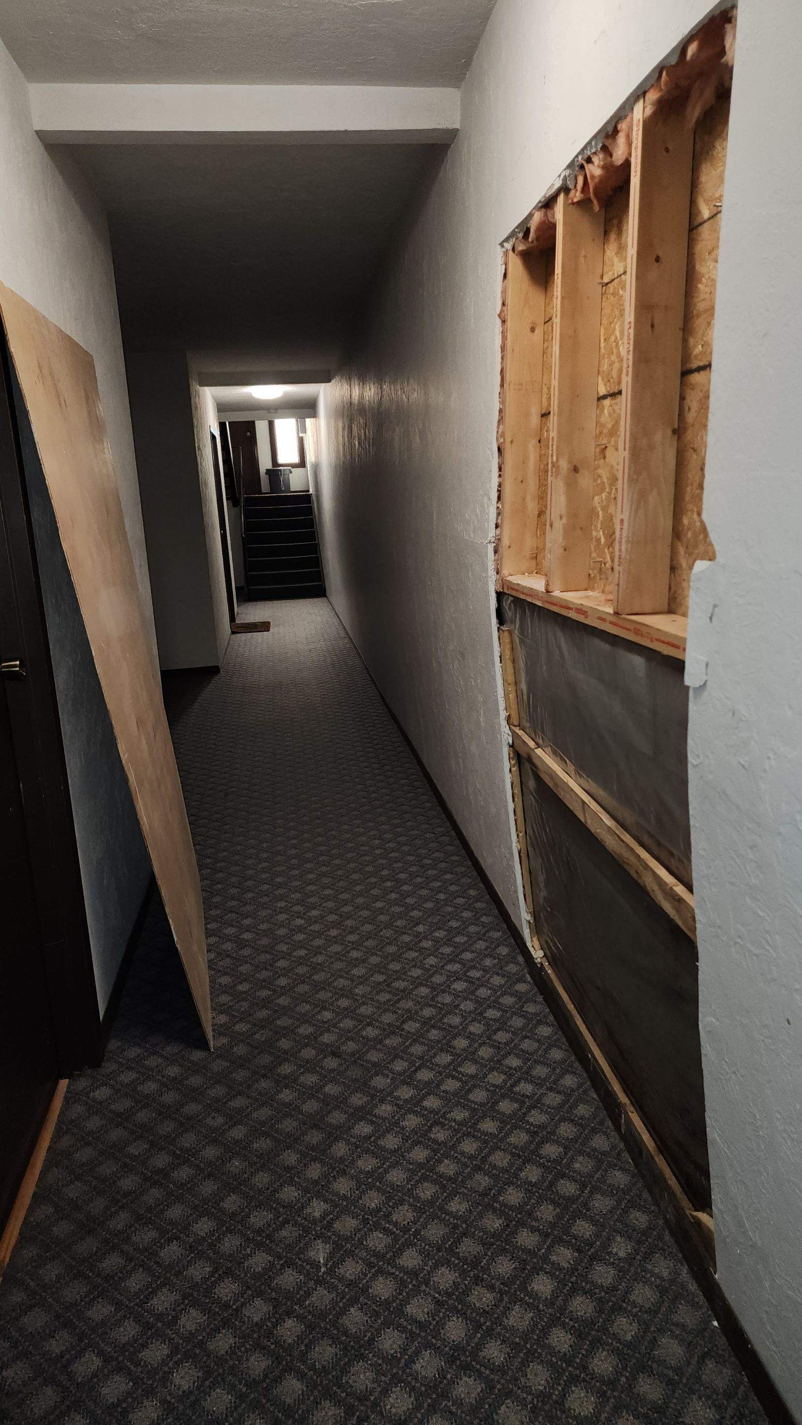 Exterior Deep Waterproofing System with Wall Push Back and Steel Beams Reinforcement by Toledo Basement Repair