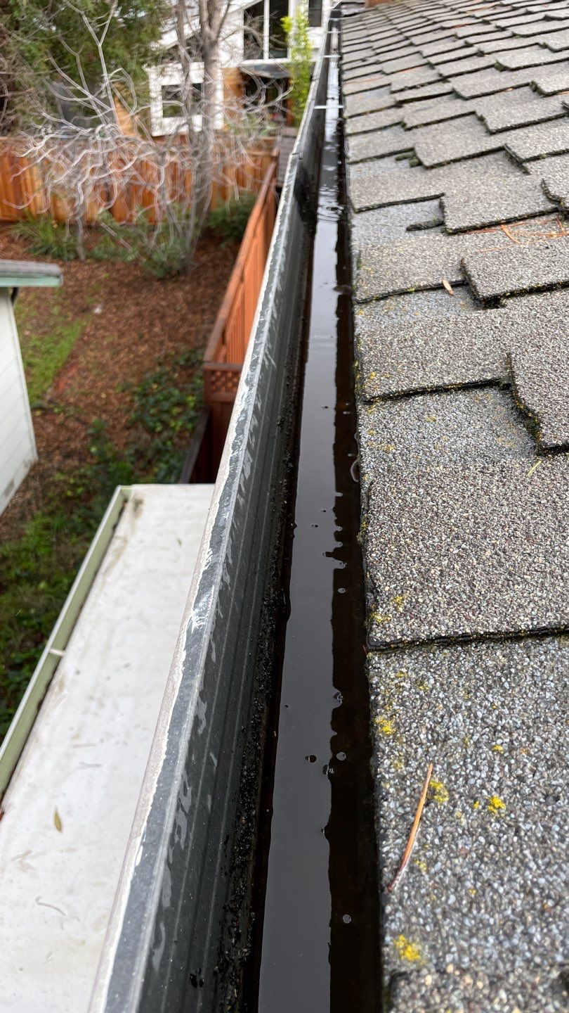 San Jose Gutter Cleaning on a 2 story home by All One Solar Shine