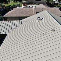 24ga 1.5" Mechanical Seam Almond by Total Roofing System The Metal Roof Experts