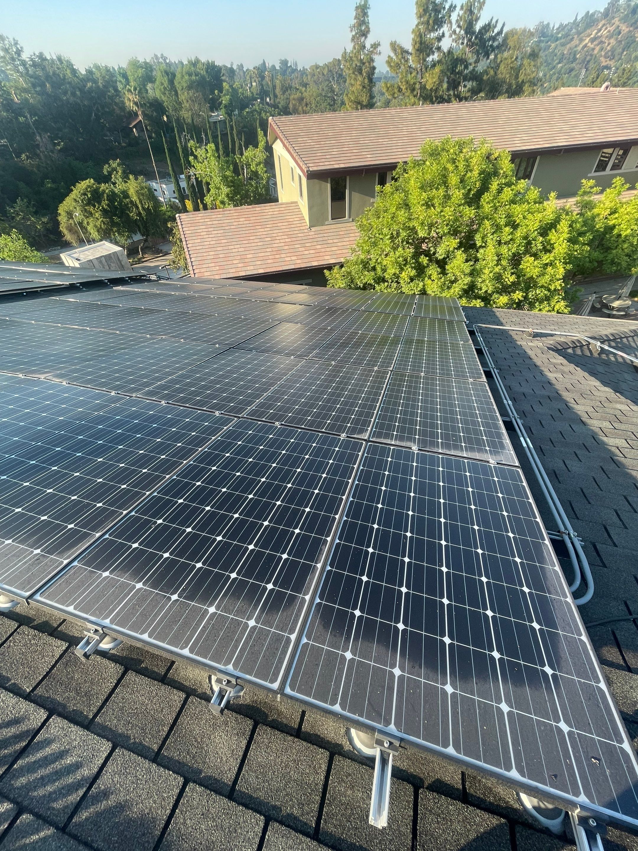 Commercial Solar Panel Cleaning for Chandler School in Pasadena Ca by Palm Coast Solar Cleaning