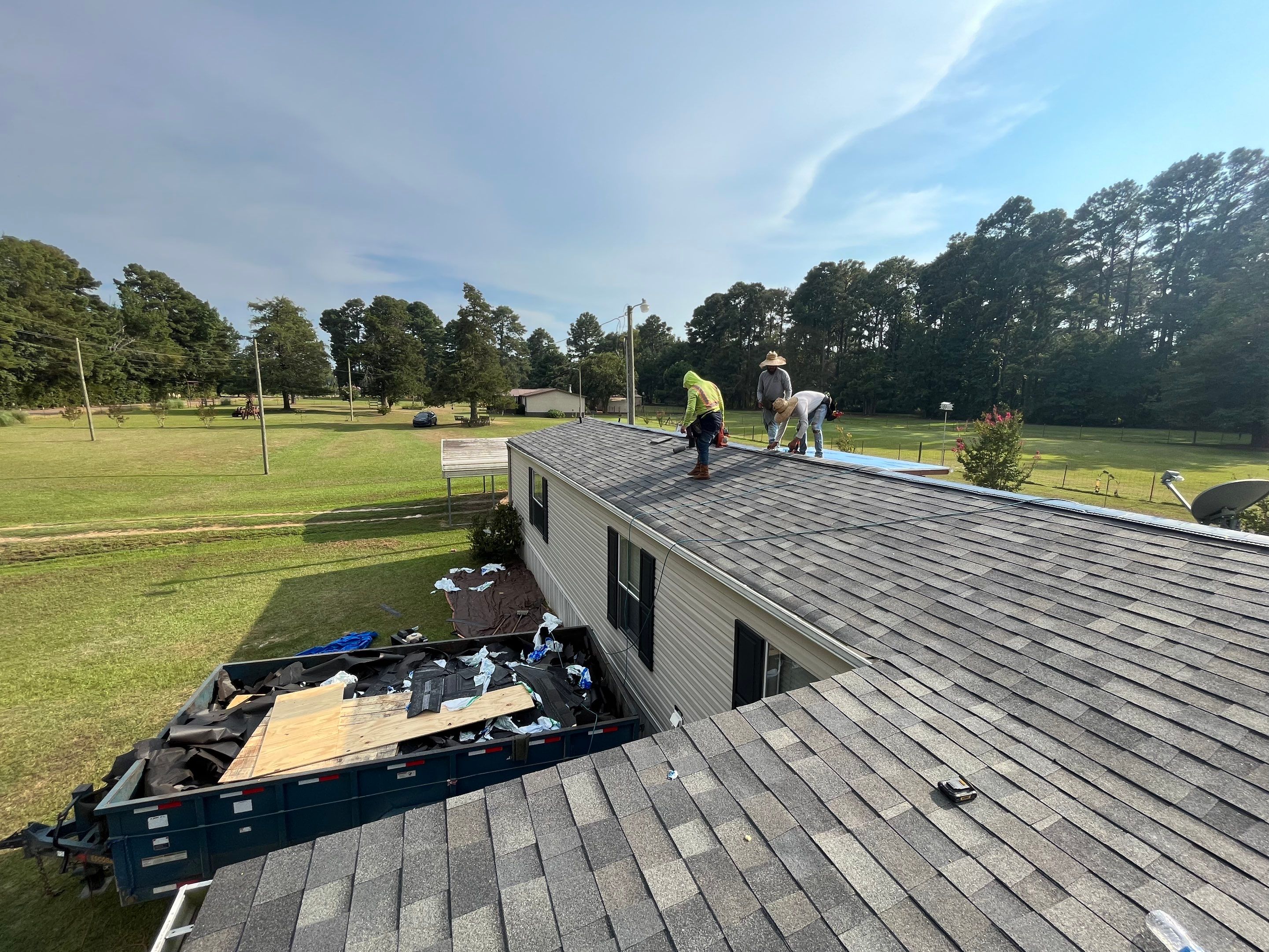 Residential Shingle Reroof using Malarkey Highlander: Storm Gray by Hostetler Roofing
