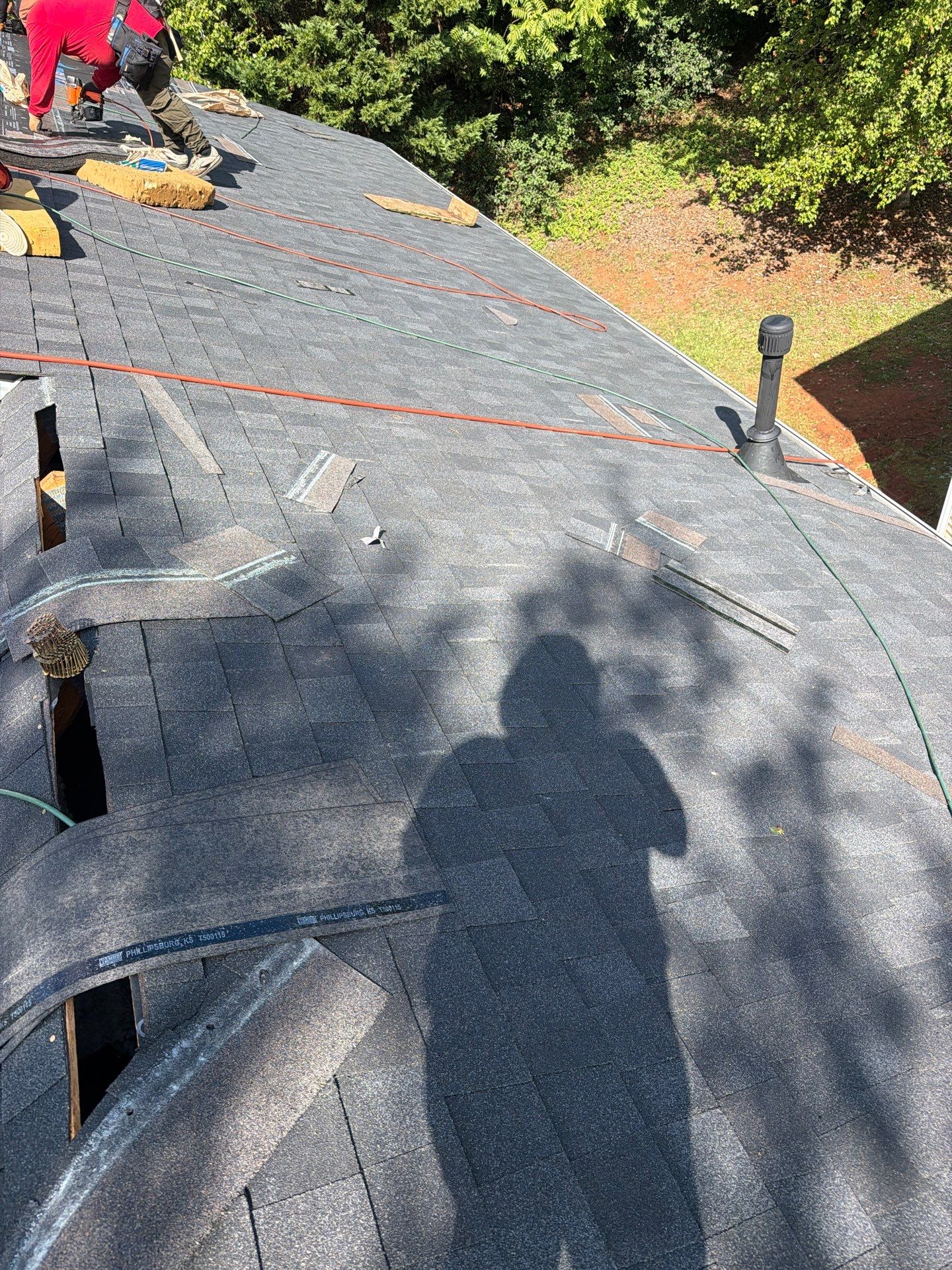 Roof and gutter replacement by hail and wind damage by Just Brilliant Restoration JBR