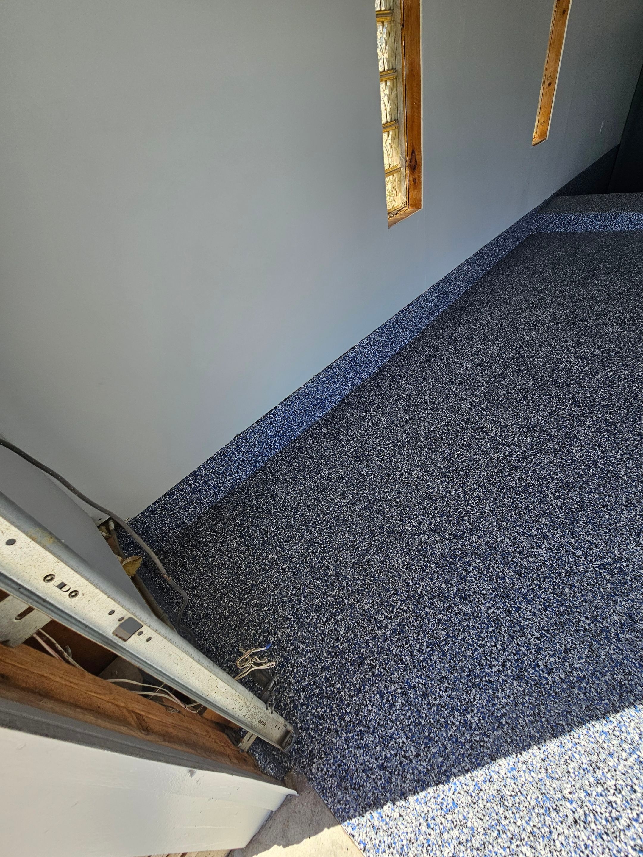 Orbit Flake Garage Floor  by Level 10 Coatings