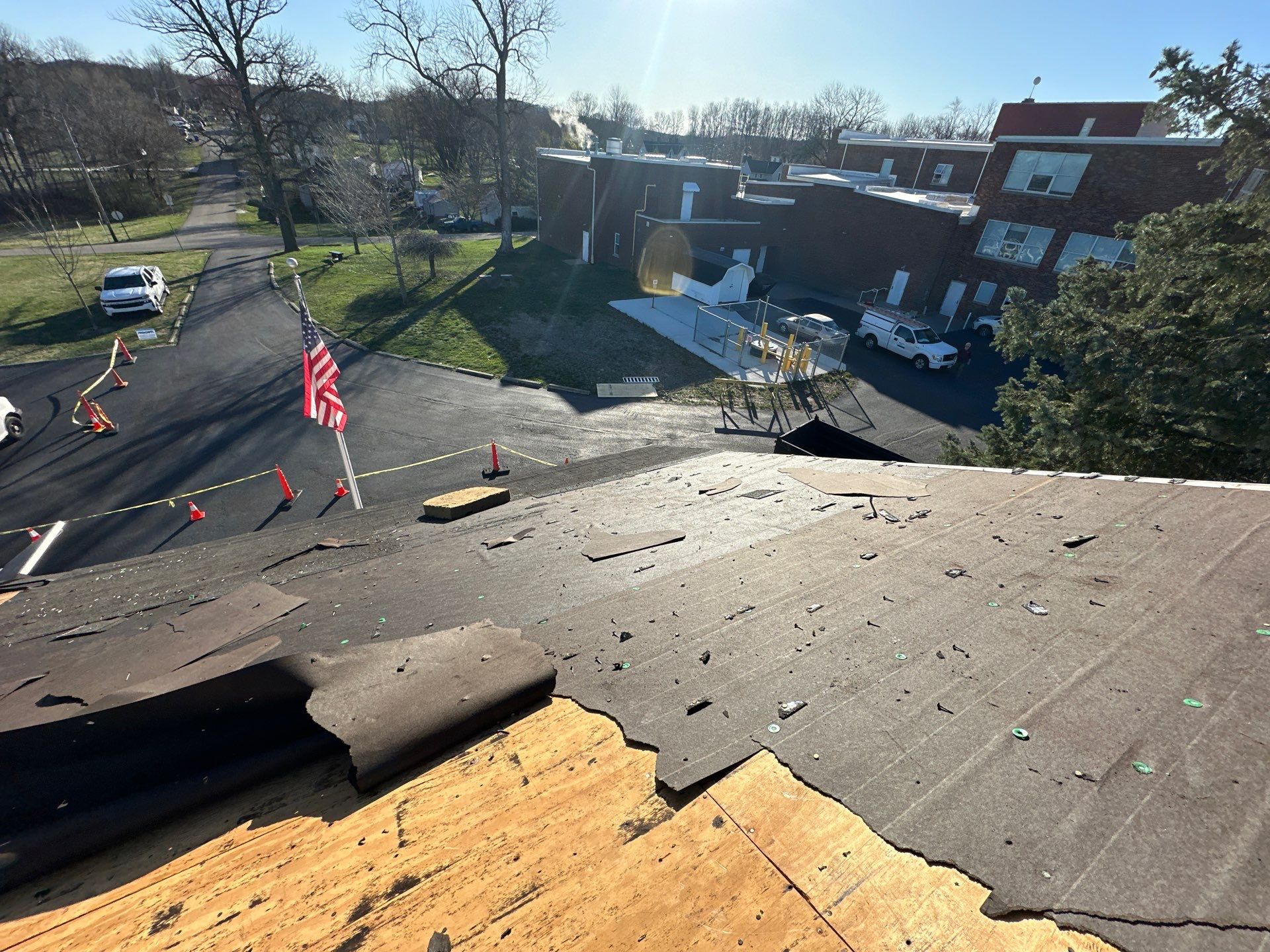 Commercial Roofing Installation using Timberline HDZ Shingles - Pewter Gray by RoofX 