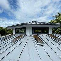 .032 Aluminum 1.5" Mechanical Seam Charcoal Gray by Total Roofing System The Metal Roof Experts