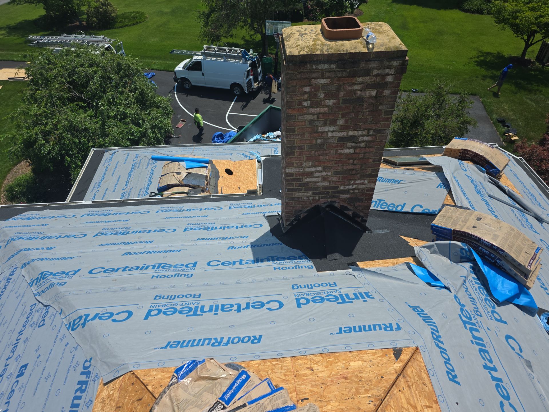 Full Roof Replacement and Skylight Installation in Camden Wyoming by First Chesapeake Roofing