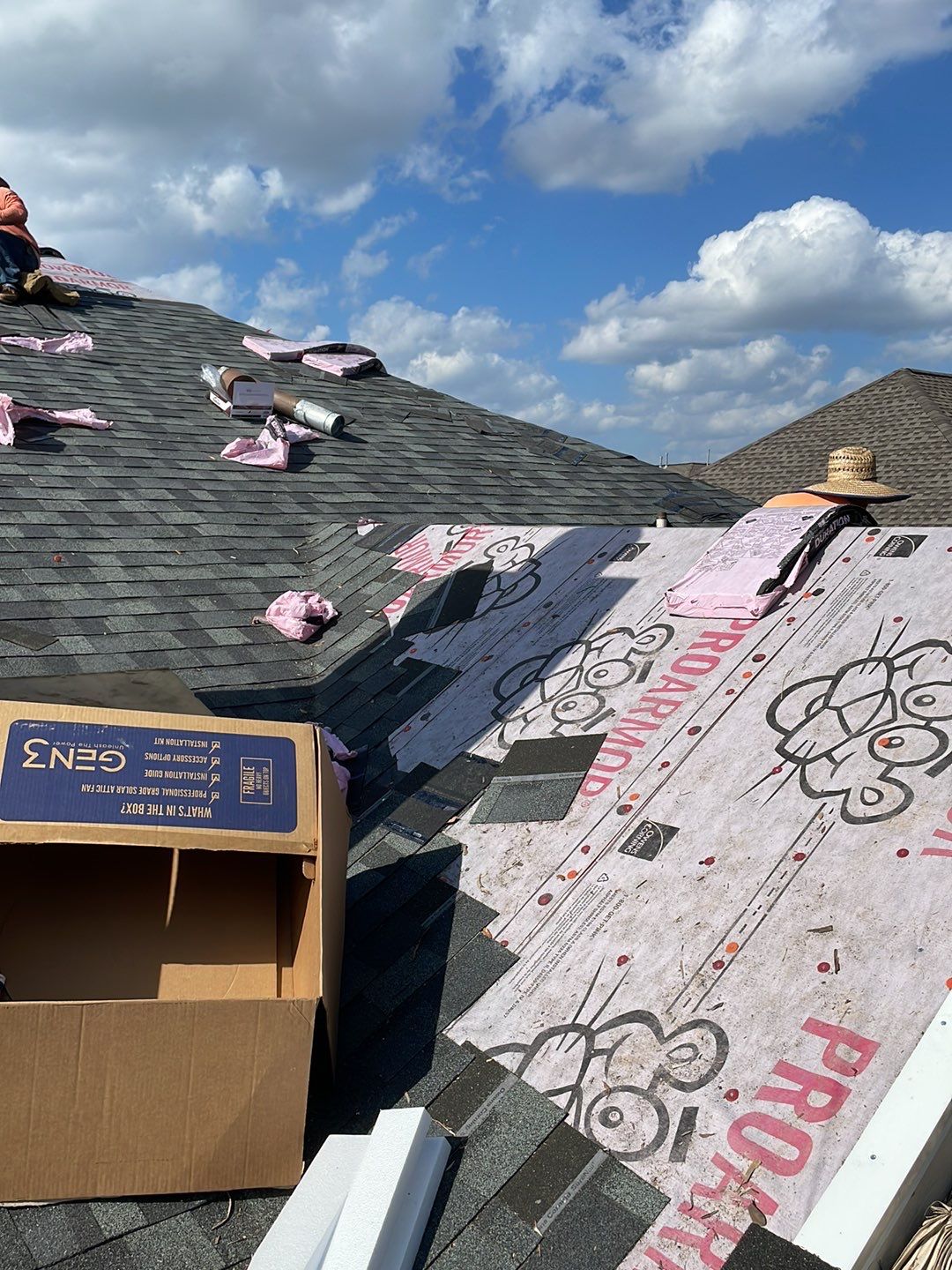 Residential Roofing Installation using Owen's Corning Duration (Lifetime) Shingles by Roof Repair Company