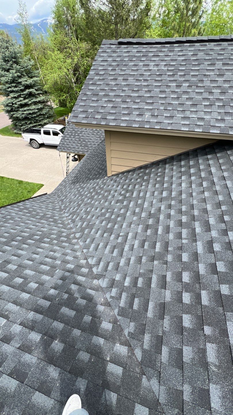 GAF HDZ Charcoal Roof Replacement  by Montana Roofing Solutions