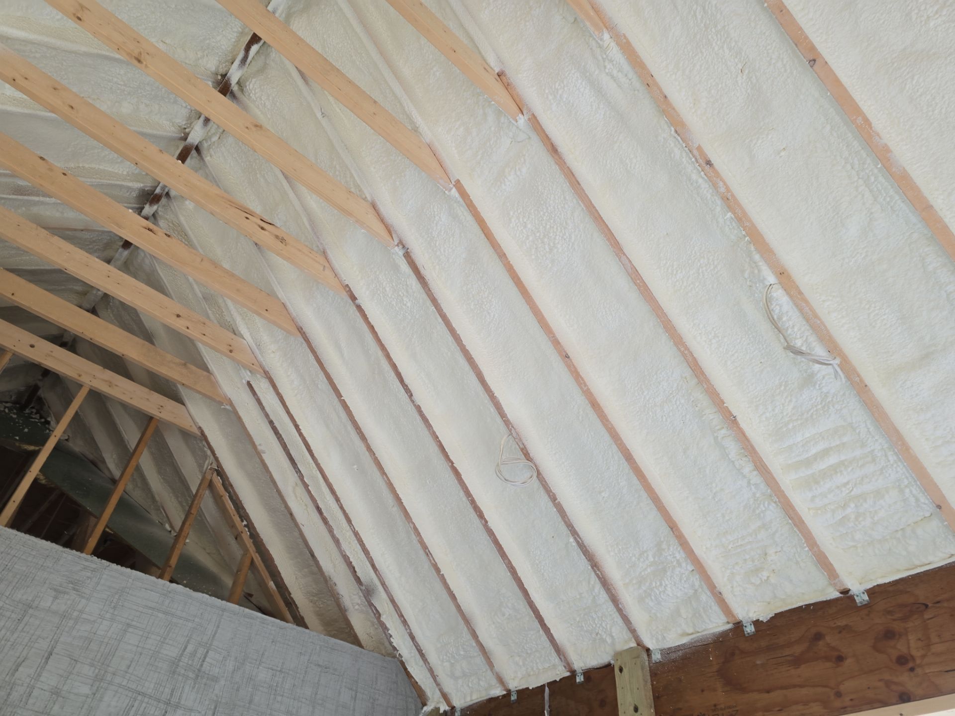Basement Exterior Walls using Closed Cell Spray Foam by NYS Foam & Energy