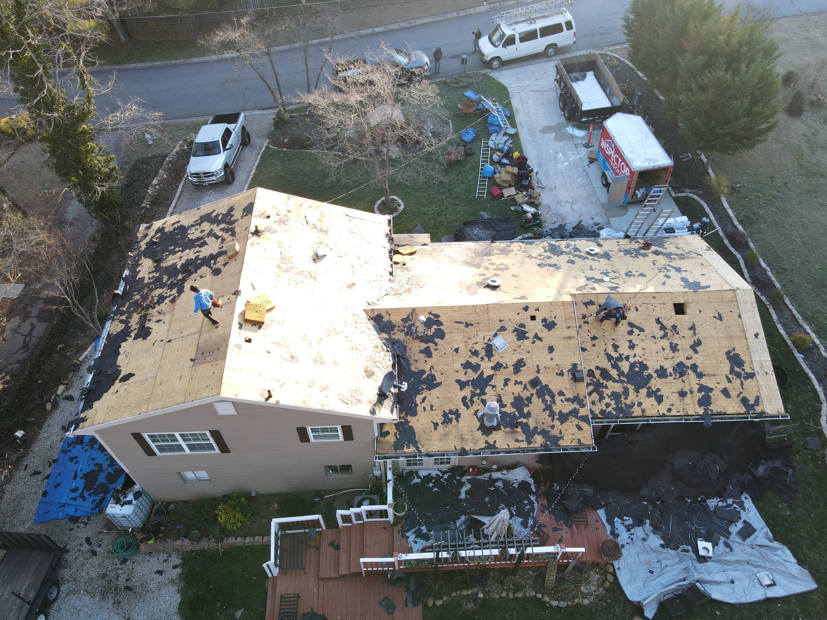 Residential Roofing Installation using Owens Corning by Inspector Roofing and Restoration