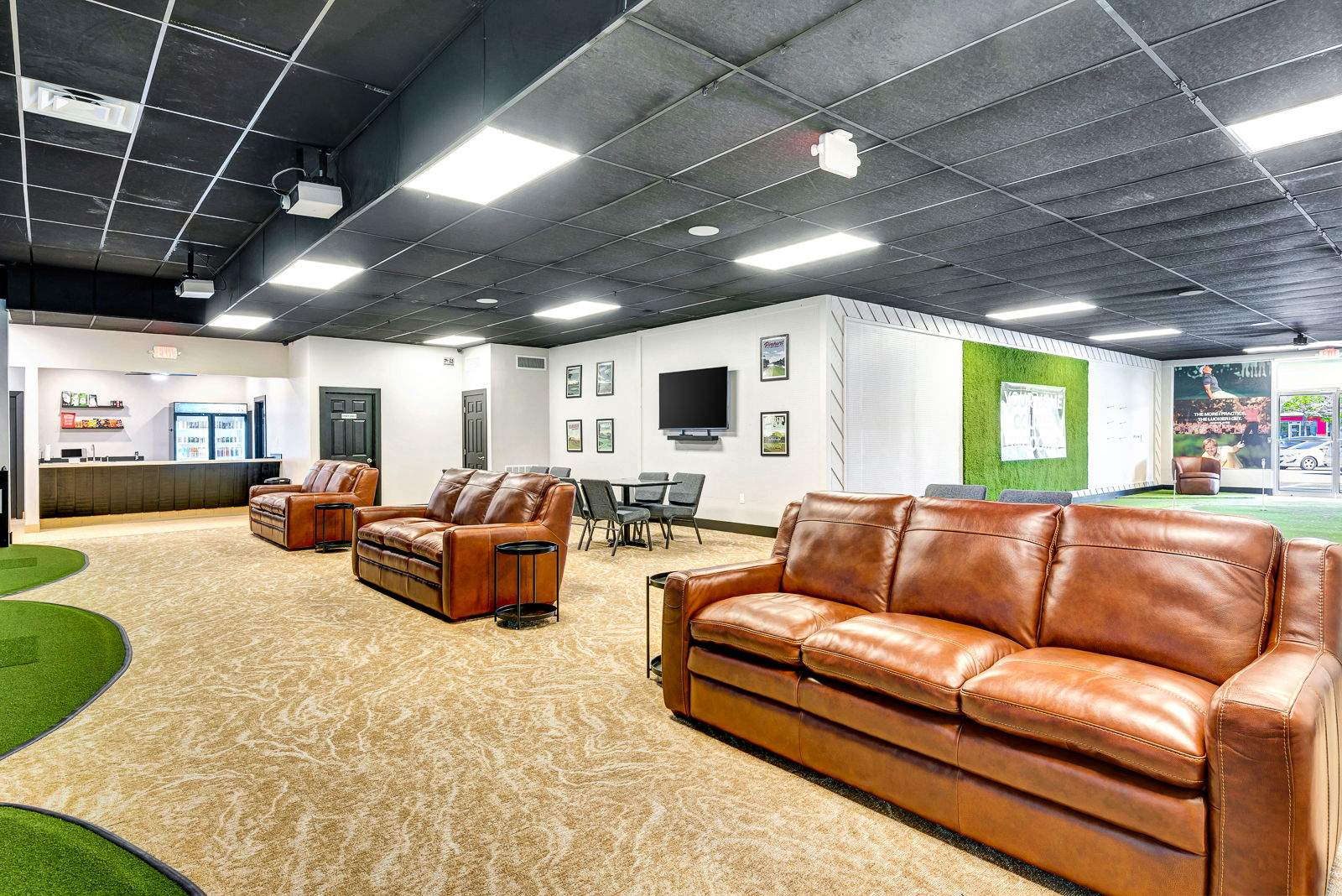 Commercial Indoor Golf Simulator Facility Buildout in Bradenton by Vertical General Contracting