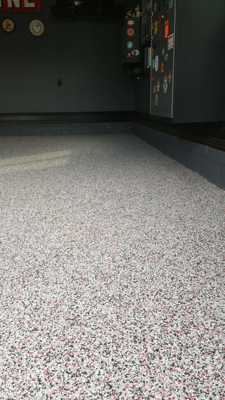 Garage in Domino and Cherry Bomb by Spectrum Painting, LLC