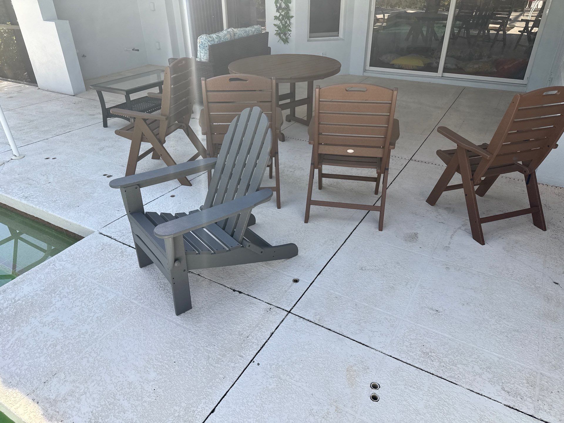 Painted Pool Deck, Lanai & Pool Cage Cleaning in River Club South – Bradenton, FL by Sunshine AquaWash