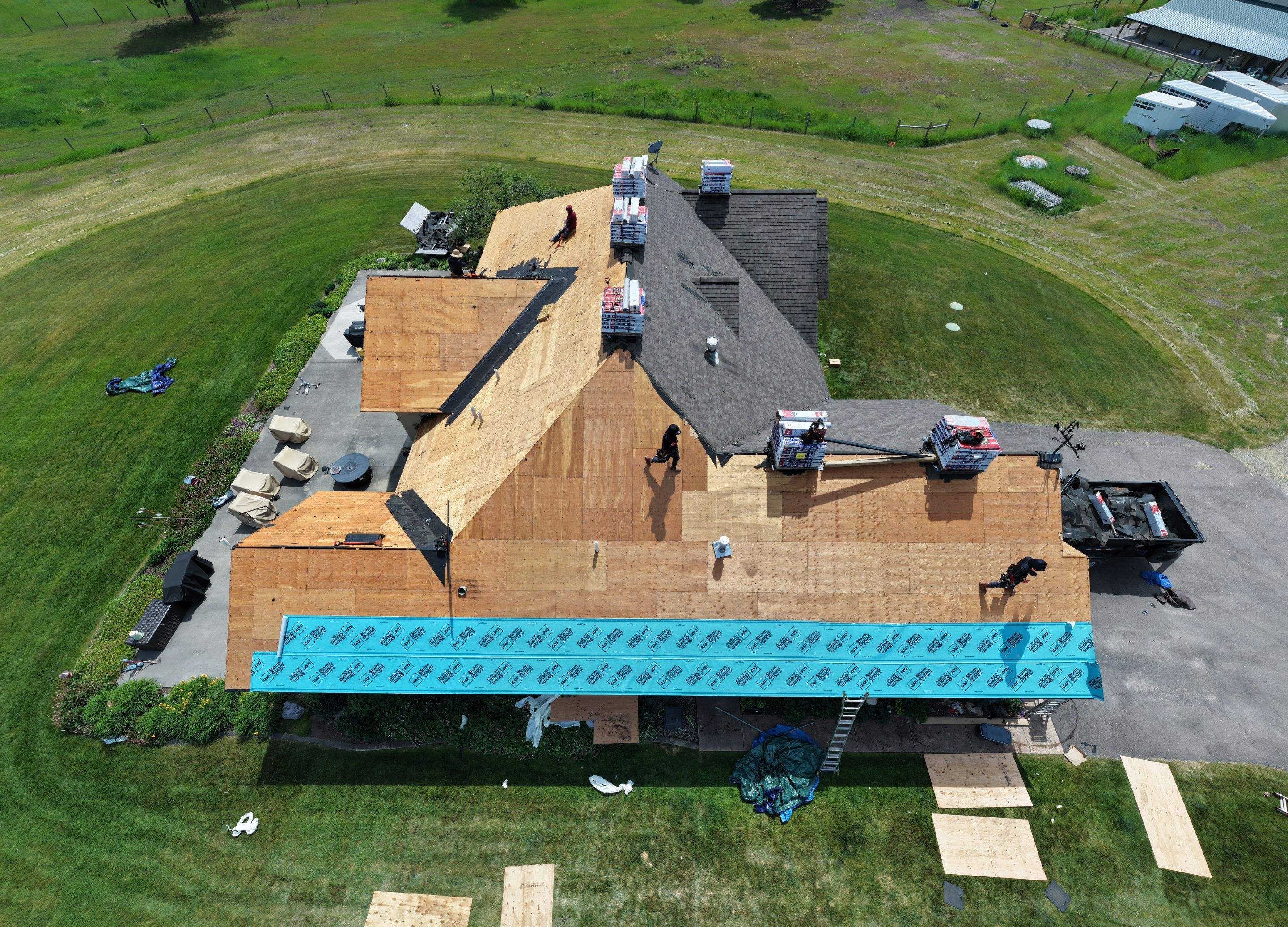Roof Replacement using GAF Timberline HDZ - Midnight Mesa  by Montana Roofing Solutions