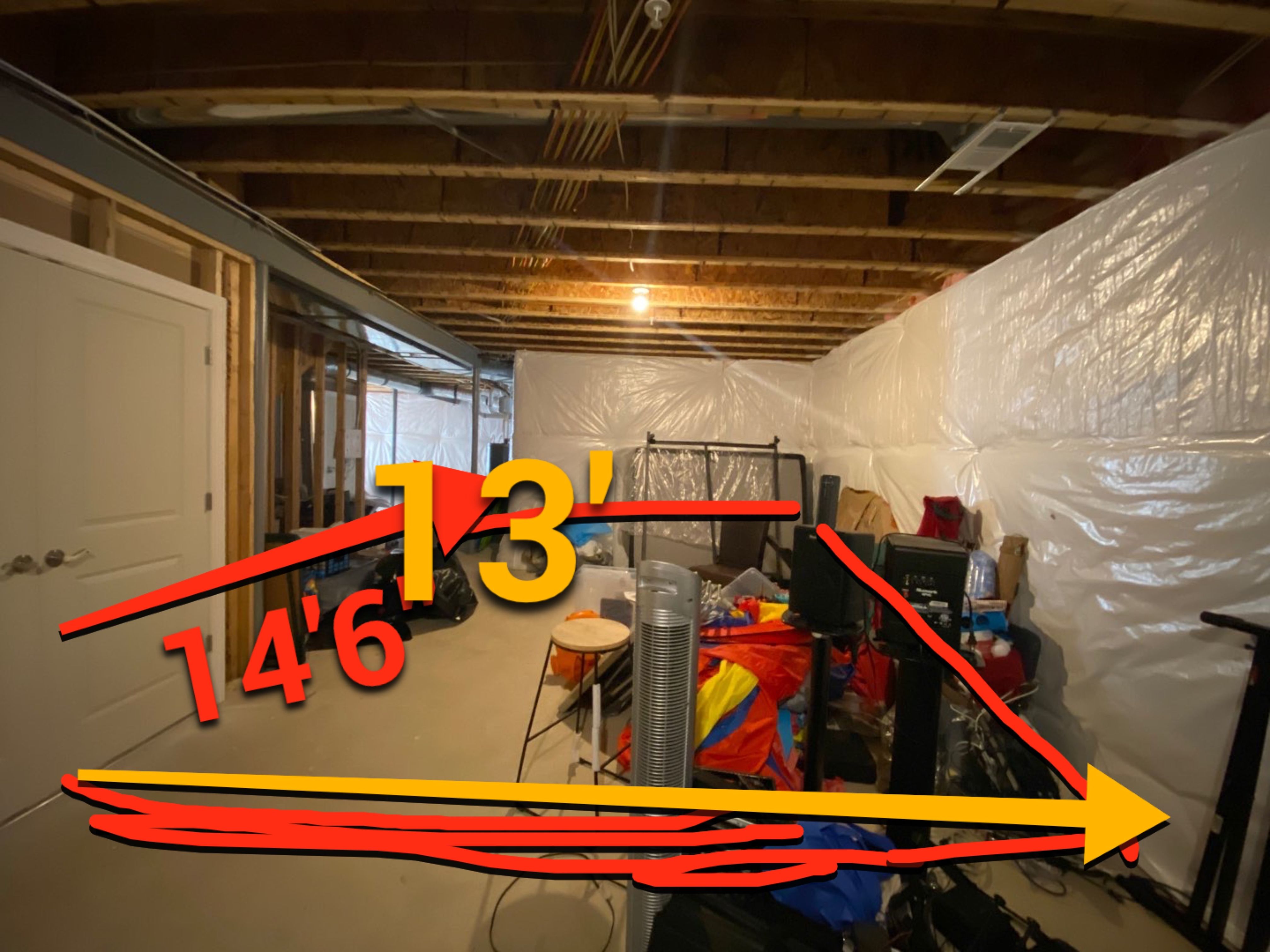 Basement Remodel using new construction by Jesus Master Handyman LLC 