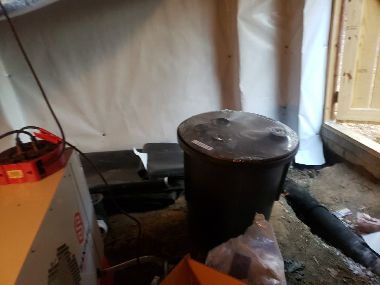 Crawl space encapsulation and exterior drainage by Power Wash Masters LLC