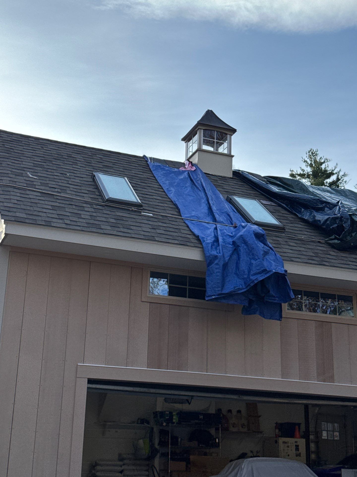 Complete House & Barn Roof with 13 Skylight Reflashing + EPDM Repairs by Mighty Dog Roofing of Greater Middlesex County