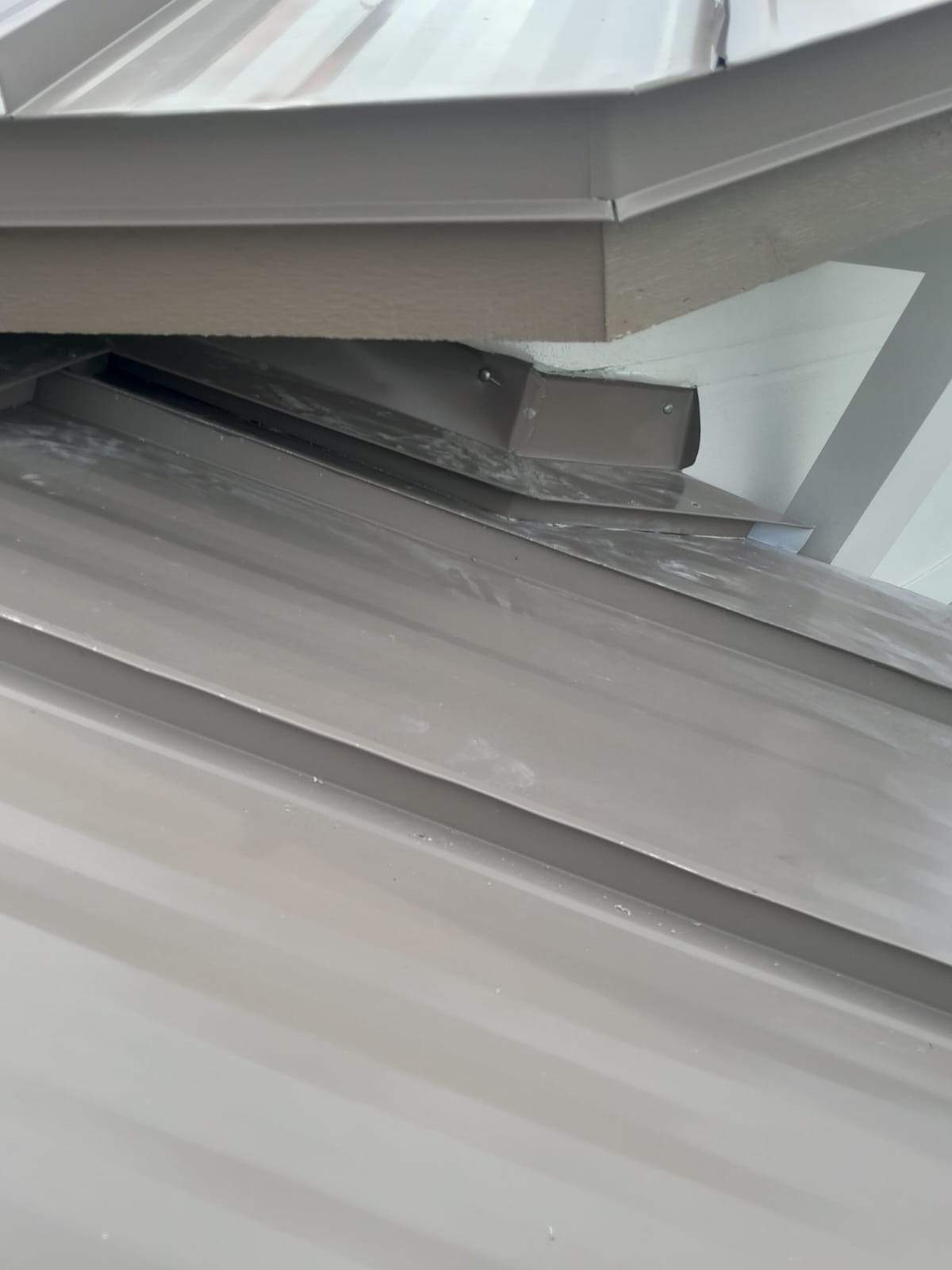 .032 Aluminum 1.5" Mechanical Seam Buckskin  by Total Roofing System The Metal Roof Experts