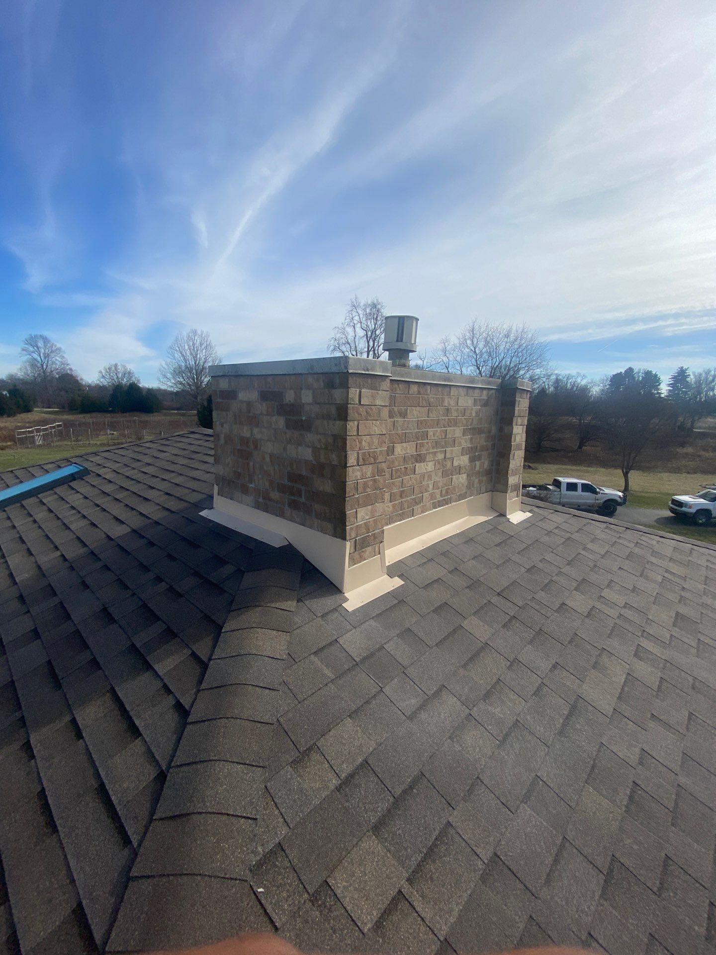 Residential Roofing Installation using Malarkey Vista AR Shingles (Weathered Wood Plus) by Koontz Construction