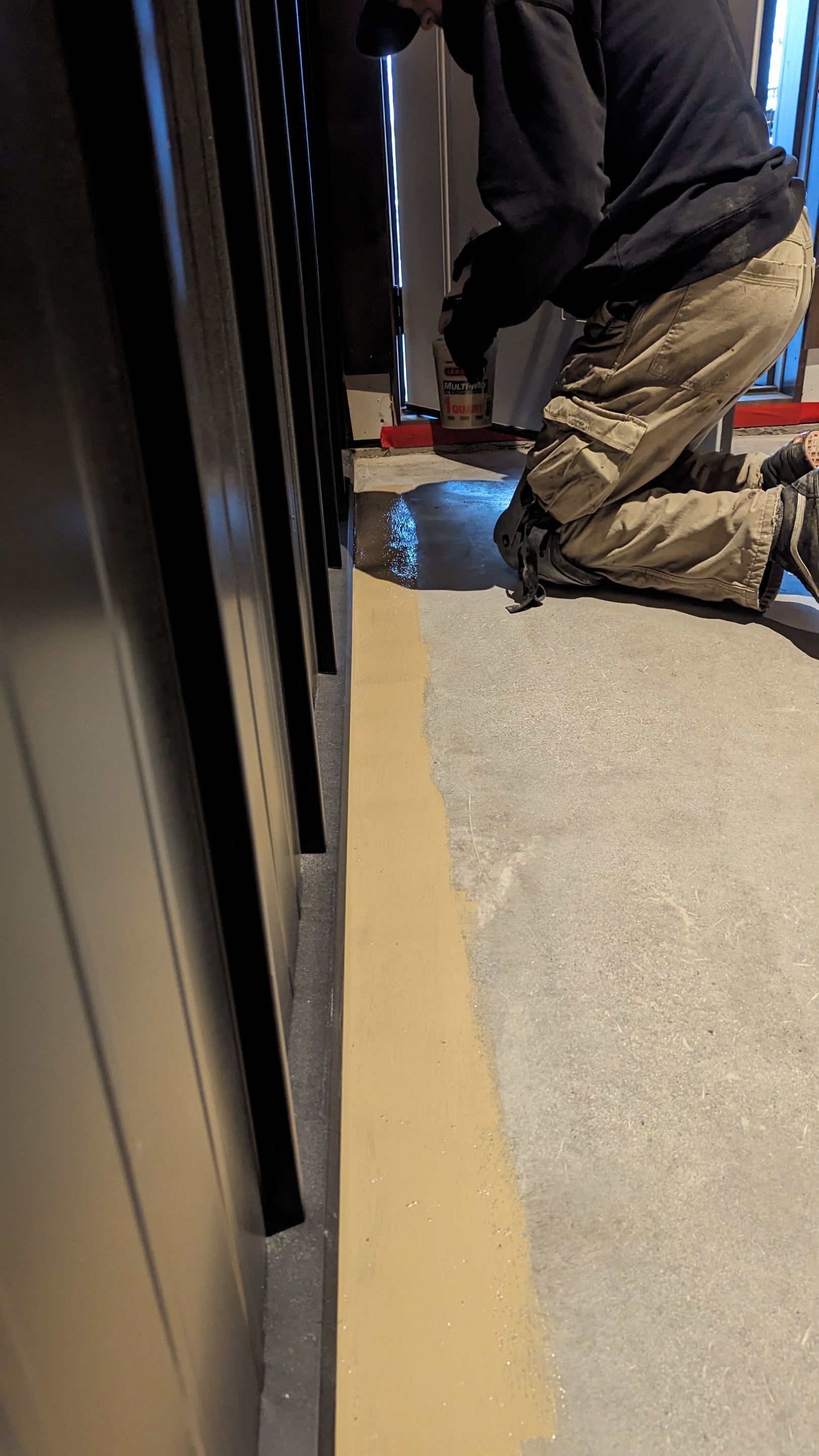 Shop Transformation using Sandstone by Croc Coatings, LLC