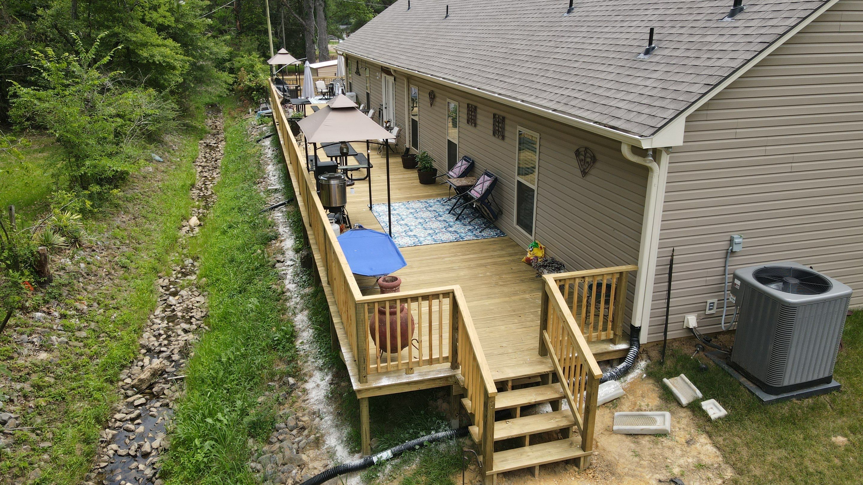 Treated Pine Deck  by Roberson Construction LLC