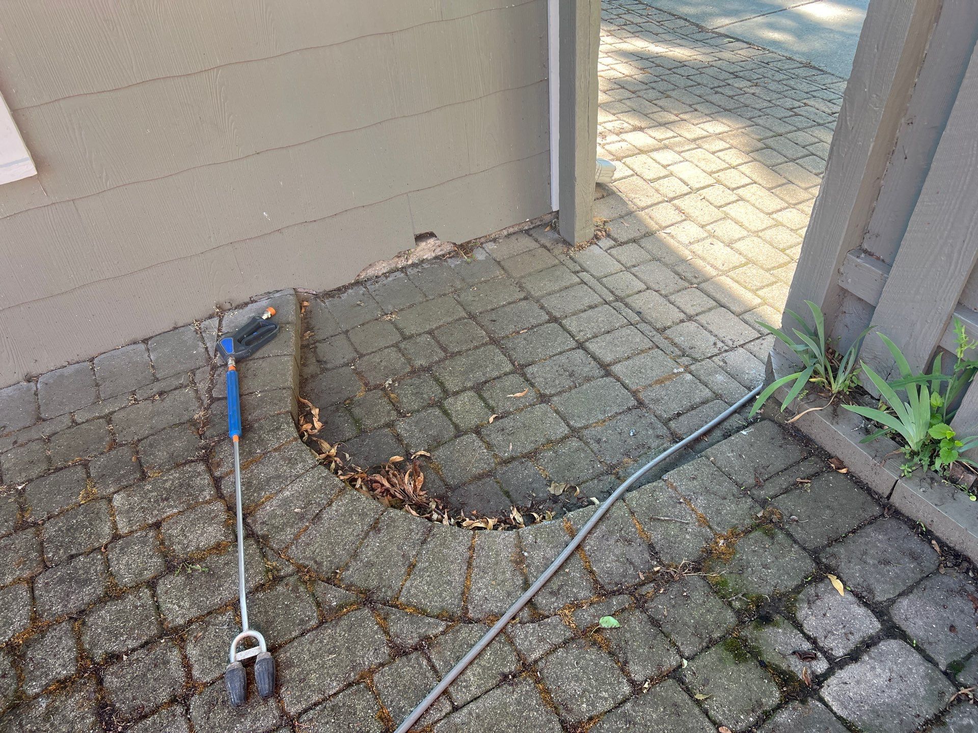 Brick paver cleaning and sealing by Northern Power Washing LLC.