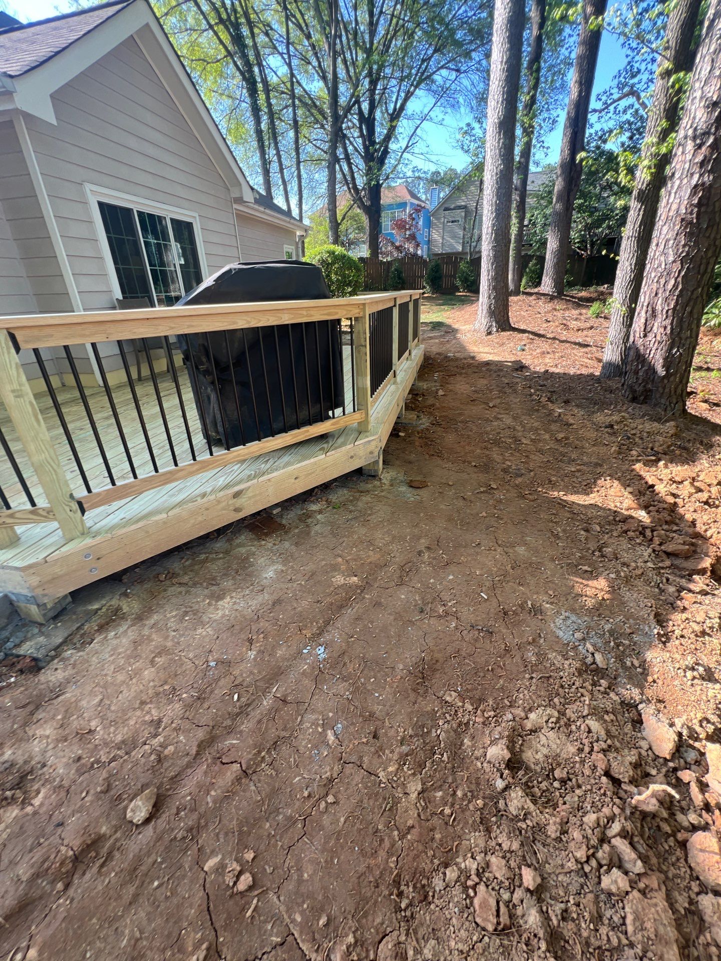Wood Deck Build in Alpharetta, GA by Nelson Exteriors 