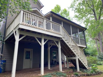 Elevated Screened-In Porch and Custom Wood Deck in Decatur