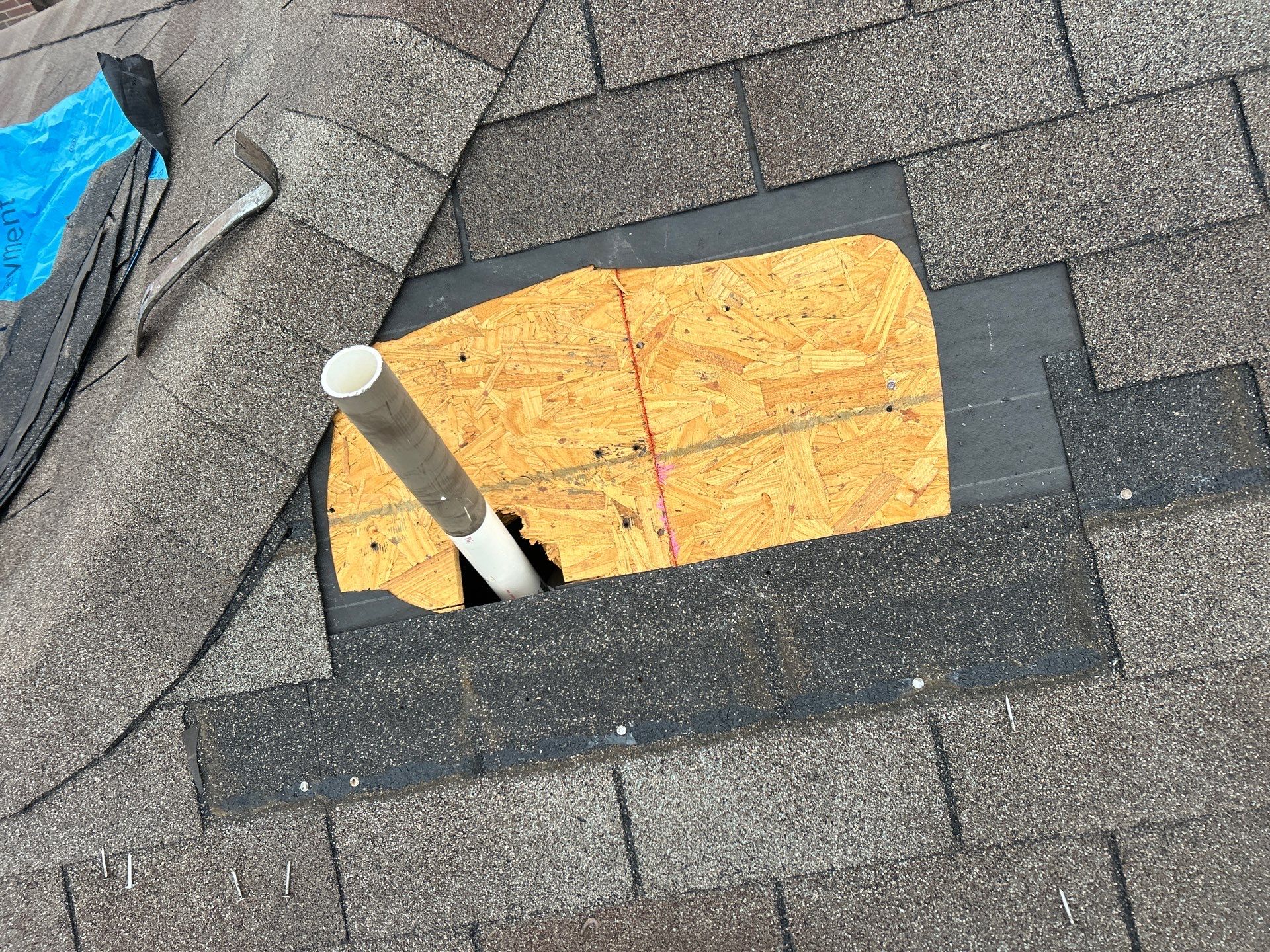 Hail Damage using Owen's Corning Duration (Lifetime) Shingles by Roof Repair Company