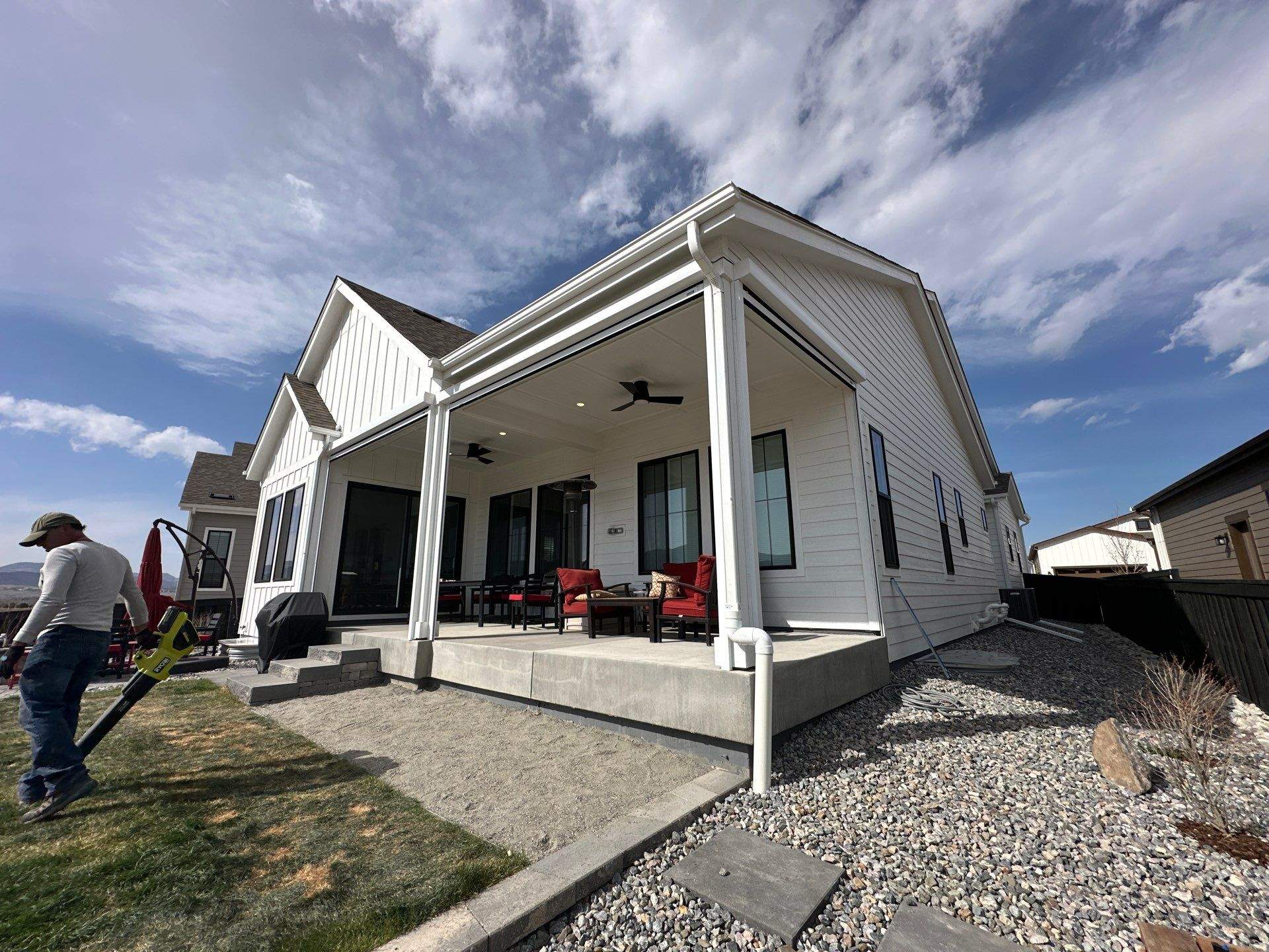 Motorized Screens using Progressive MagnaTrack Screens by Outdoor Solutions Colorado