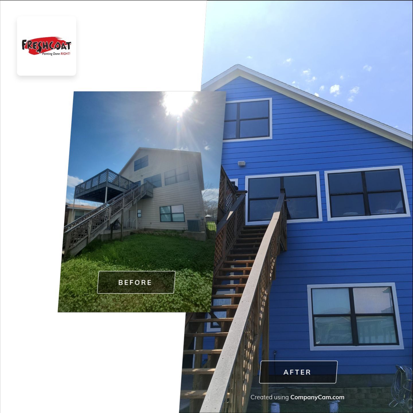 Lake House Transformation by Fresh Coat Painters of Cypress