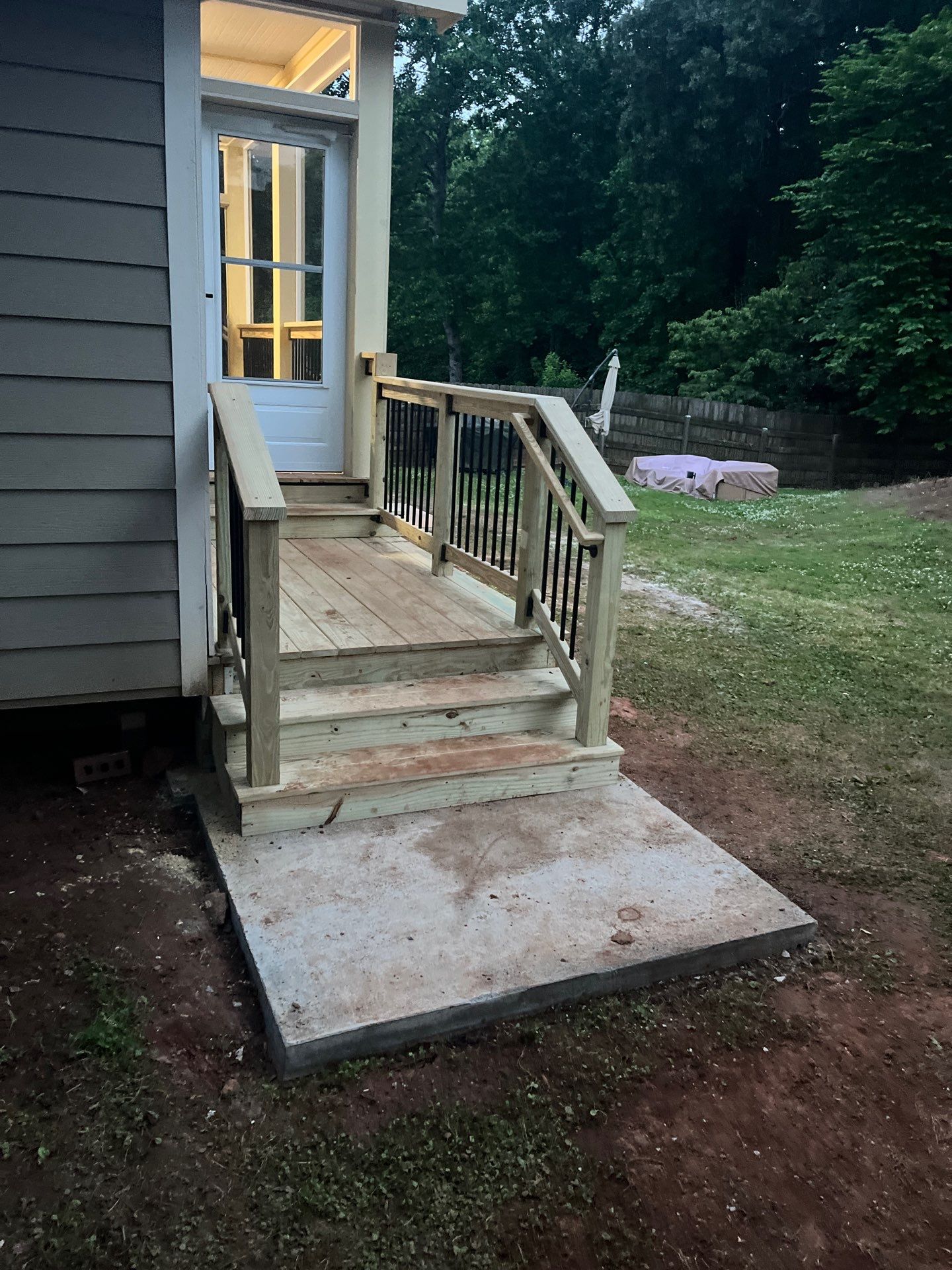 Wood Deck Build and Screen Porch Install in Kennesaw, GA by Nelson Exteriors 