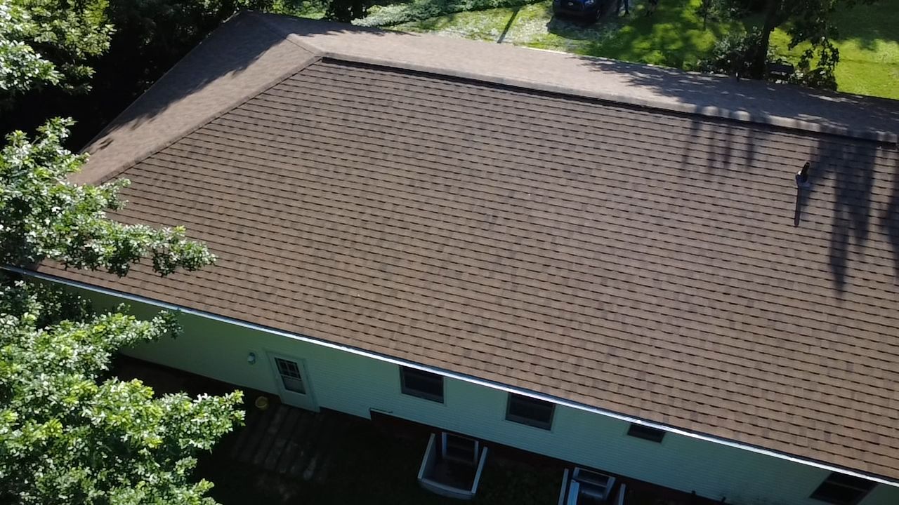 Bob C: Atlas Pinnacle, Color, Burnt Hickory, Drip Edge, Color, Musket Brown by Eagle Eye Roofing