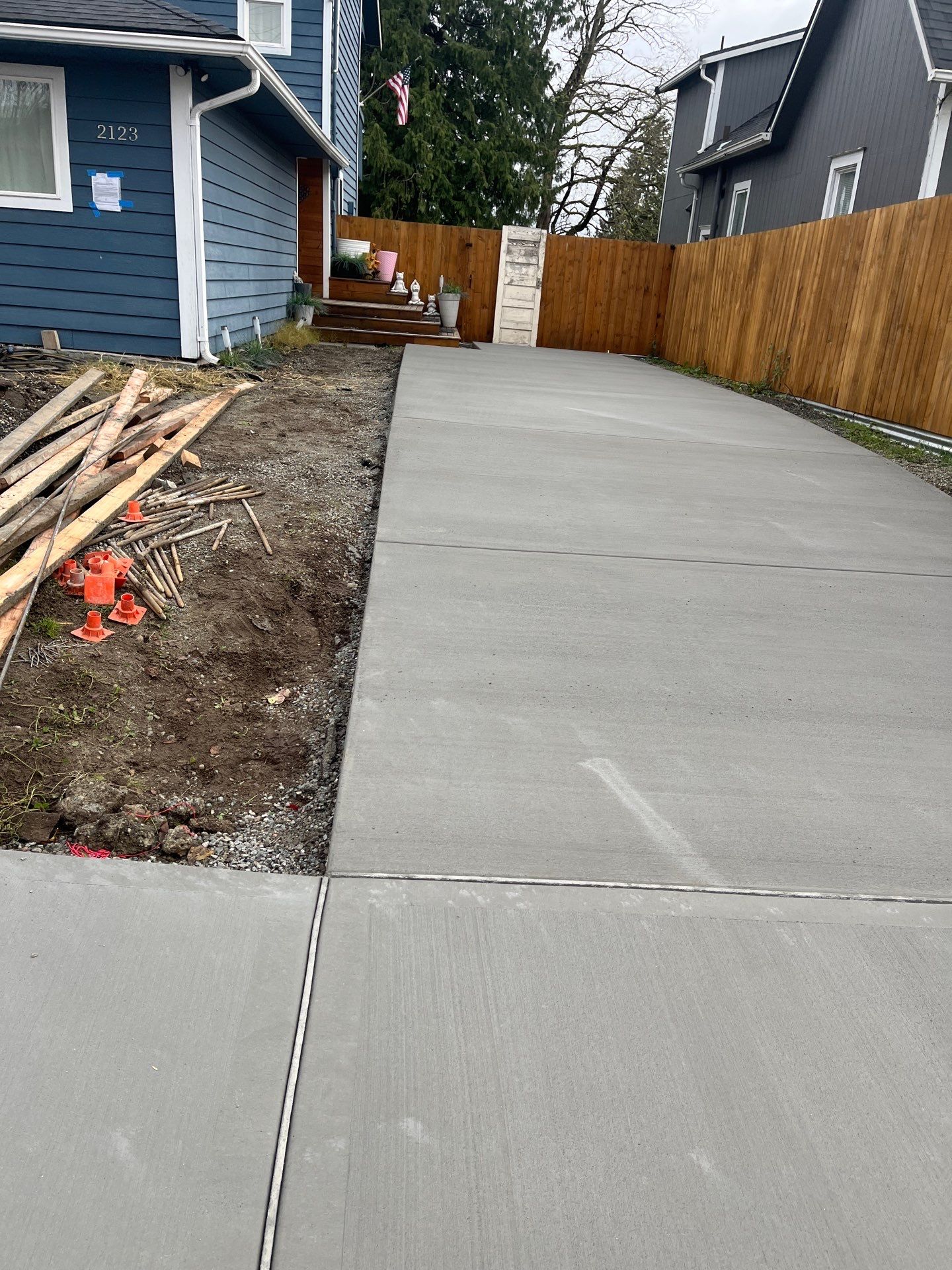 Concrete Driveway & Landscaping Project | Everett by Jireh Asphalt & Concrete Inc 