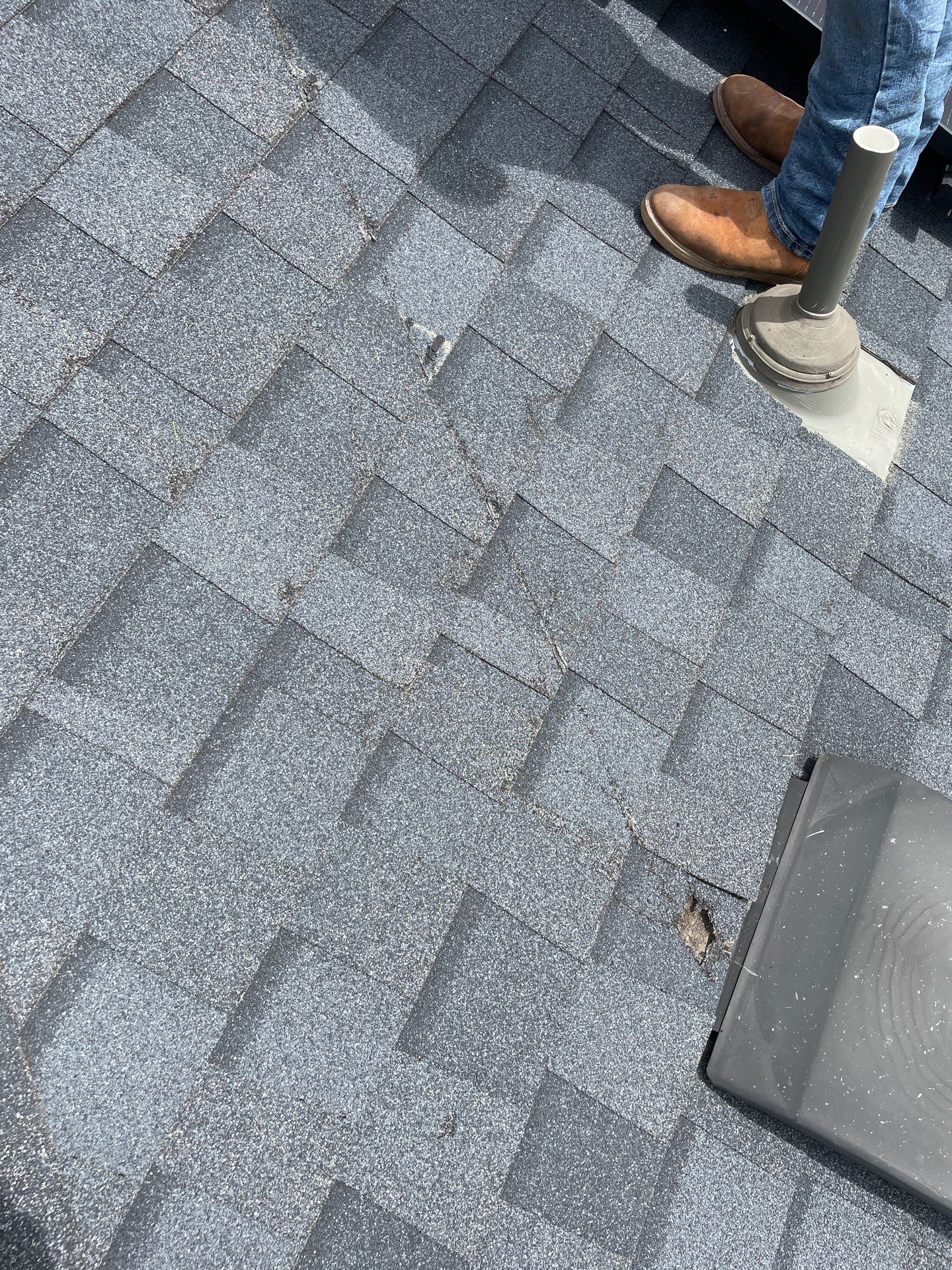 Hail Damage using Owen's Corning Duration (Lifetime) Shingles by Roof Repair Company