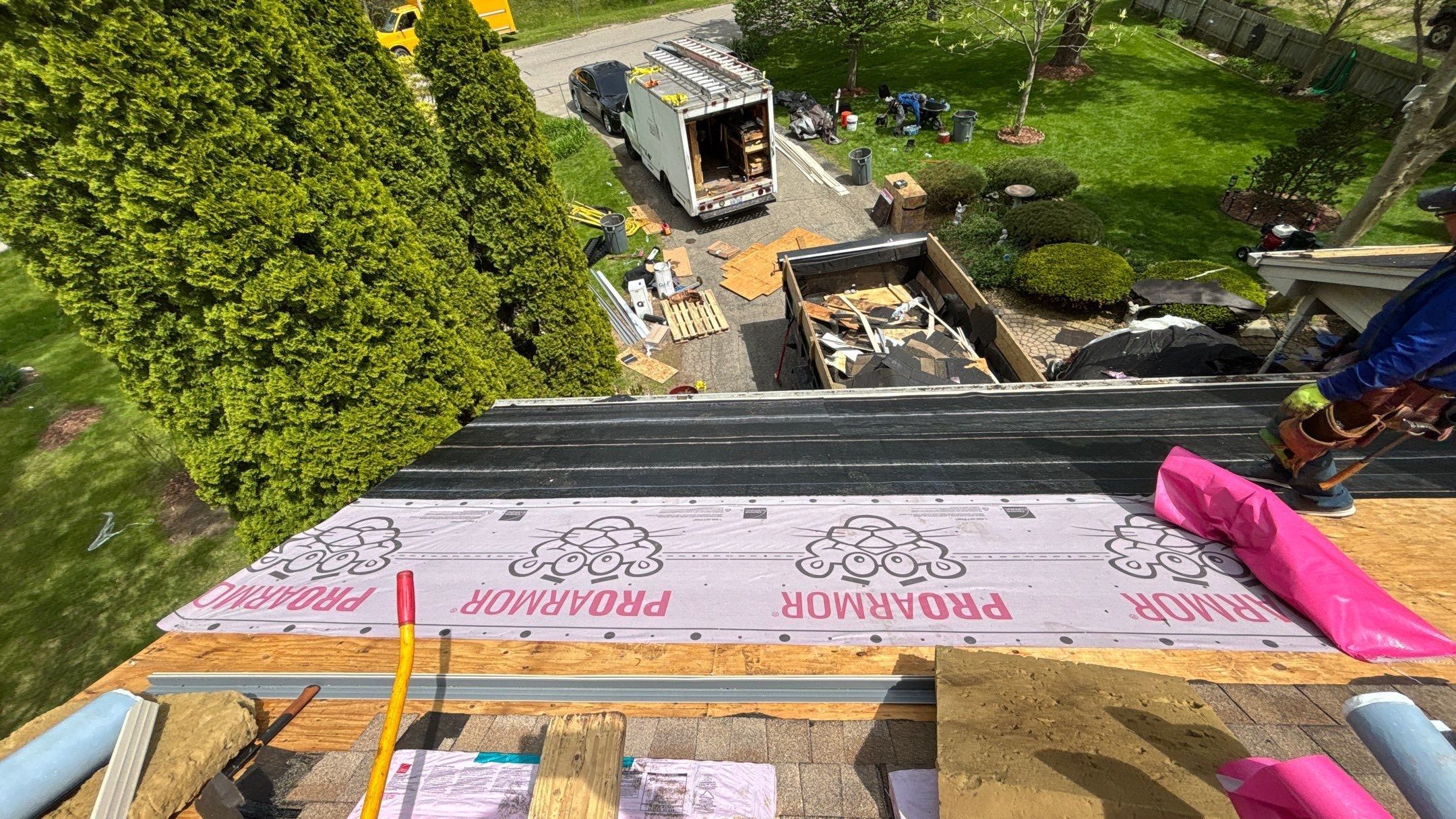 Roof Replacement using Owens Corning Sand Dune by 180 Contractors