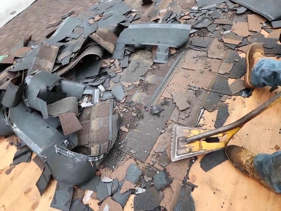 Residential Roofing Installation using Owens Corning TruDefinition Onyx Black by A Plus Exterior